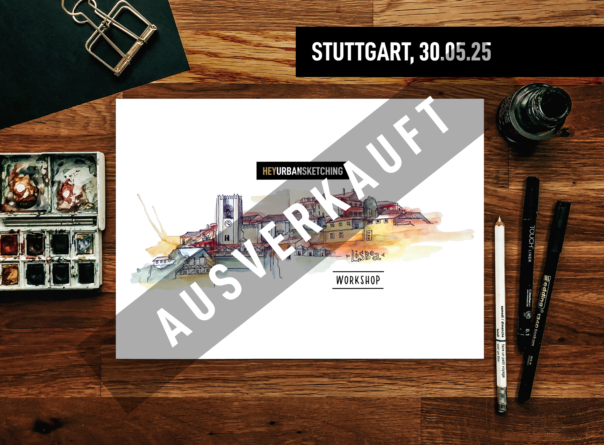 Urban Sketching Stuttgart // Fr, 30.05.2025, 16:00 - 19:30 Uhr (ausverkauft)