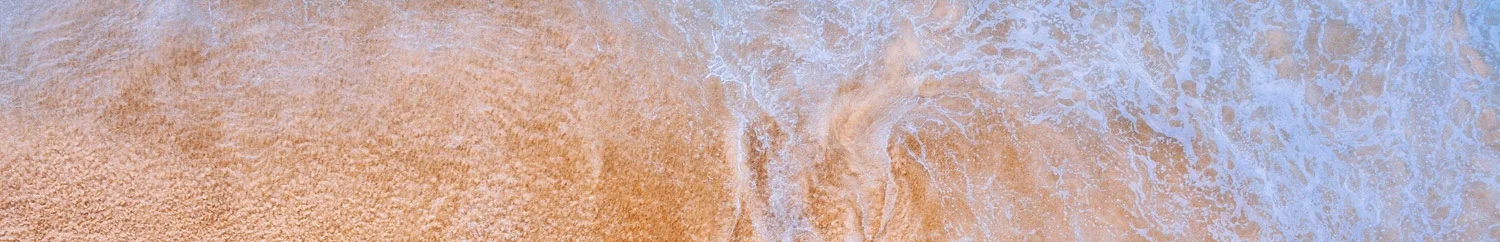 Water, waves, sand.