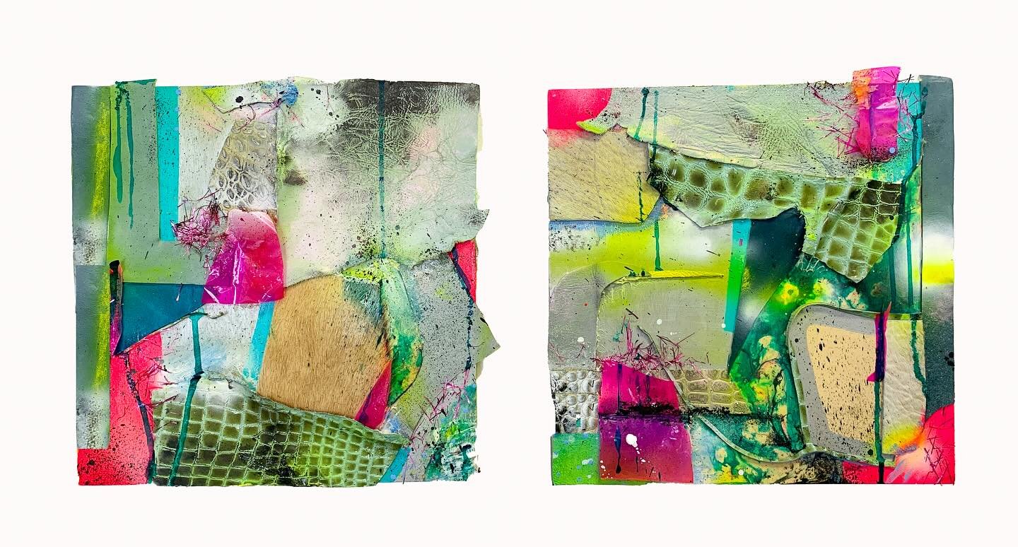 Tannery ⚡️✨✨ #scraps #leather #mixedmediaartist #snakeskin