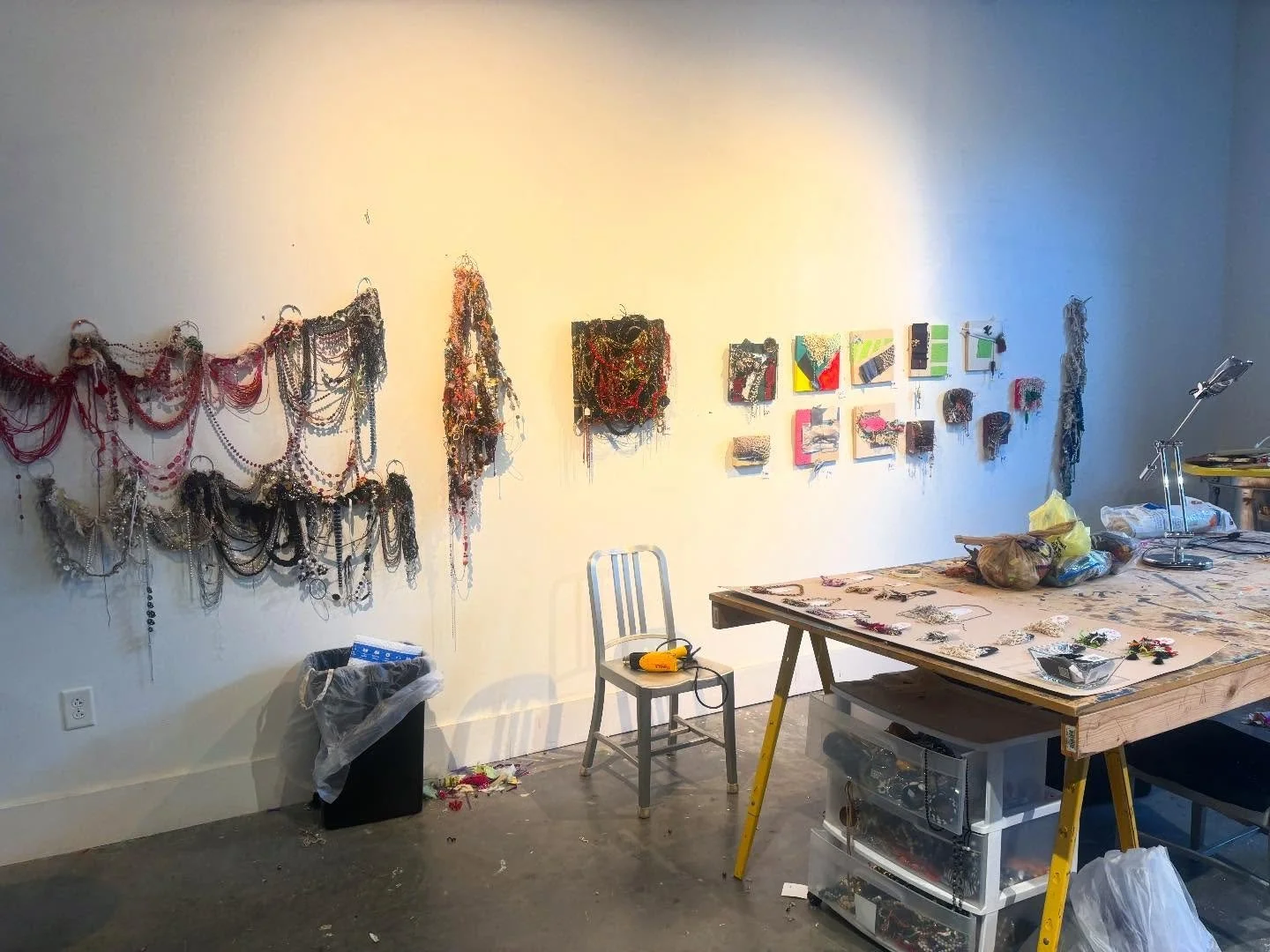 It&rsquo;s my final day here at @701cca and the studio is open from 2-5pm. There&rsquo;s art and handmade jewelry for sale all under $100 and EVERYTHING has been made in the last 30 days during my residency here 😍 don&rsquo;t miss your last chance t