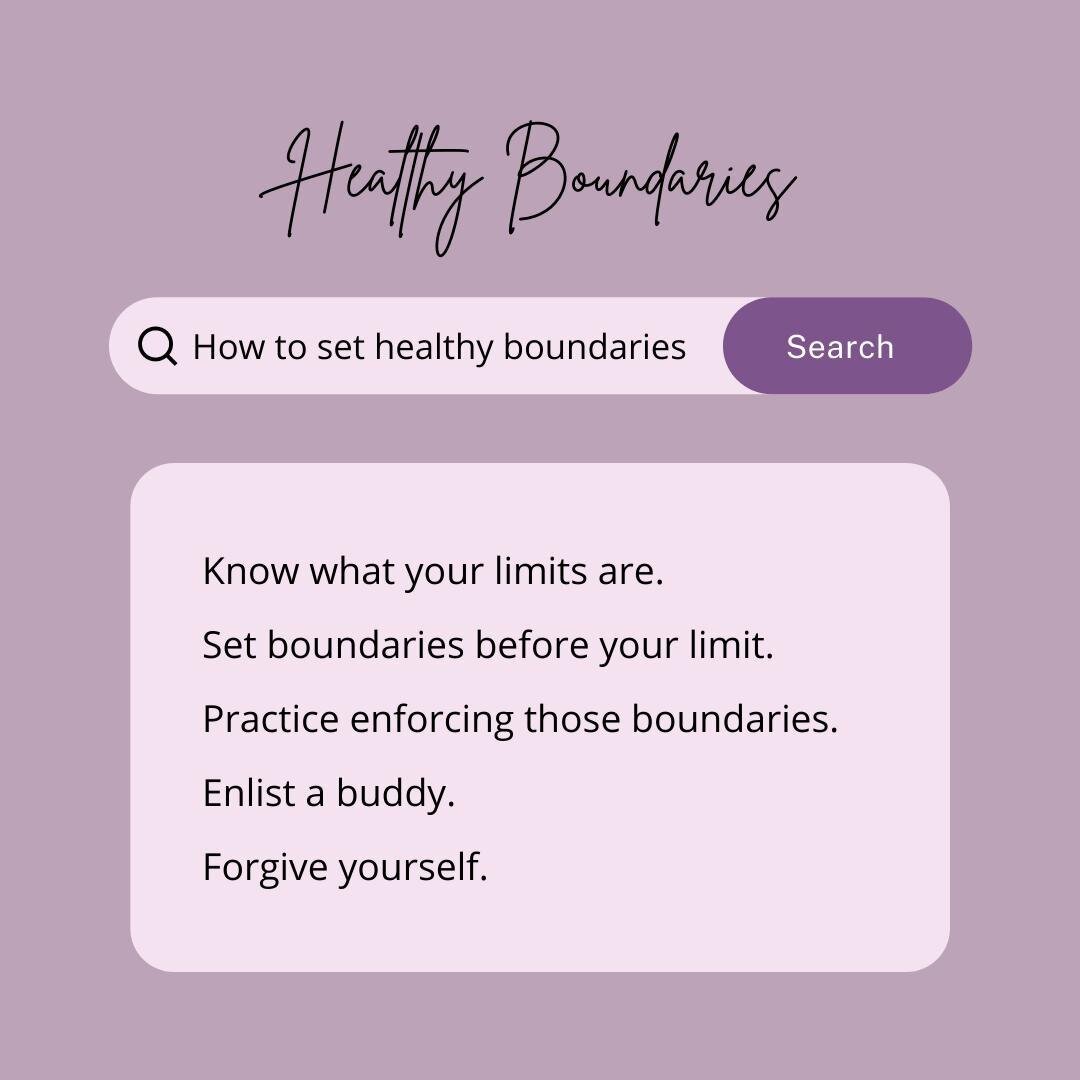 Raise your hand in the comments if you need to set healthy boundaries.🙋 It's ok to slow down and put yourself first!