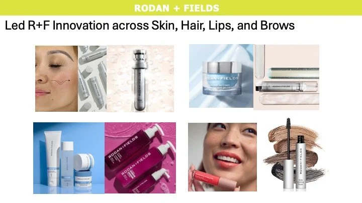 R+F Innovation across skin, hair, lips, brows