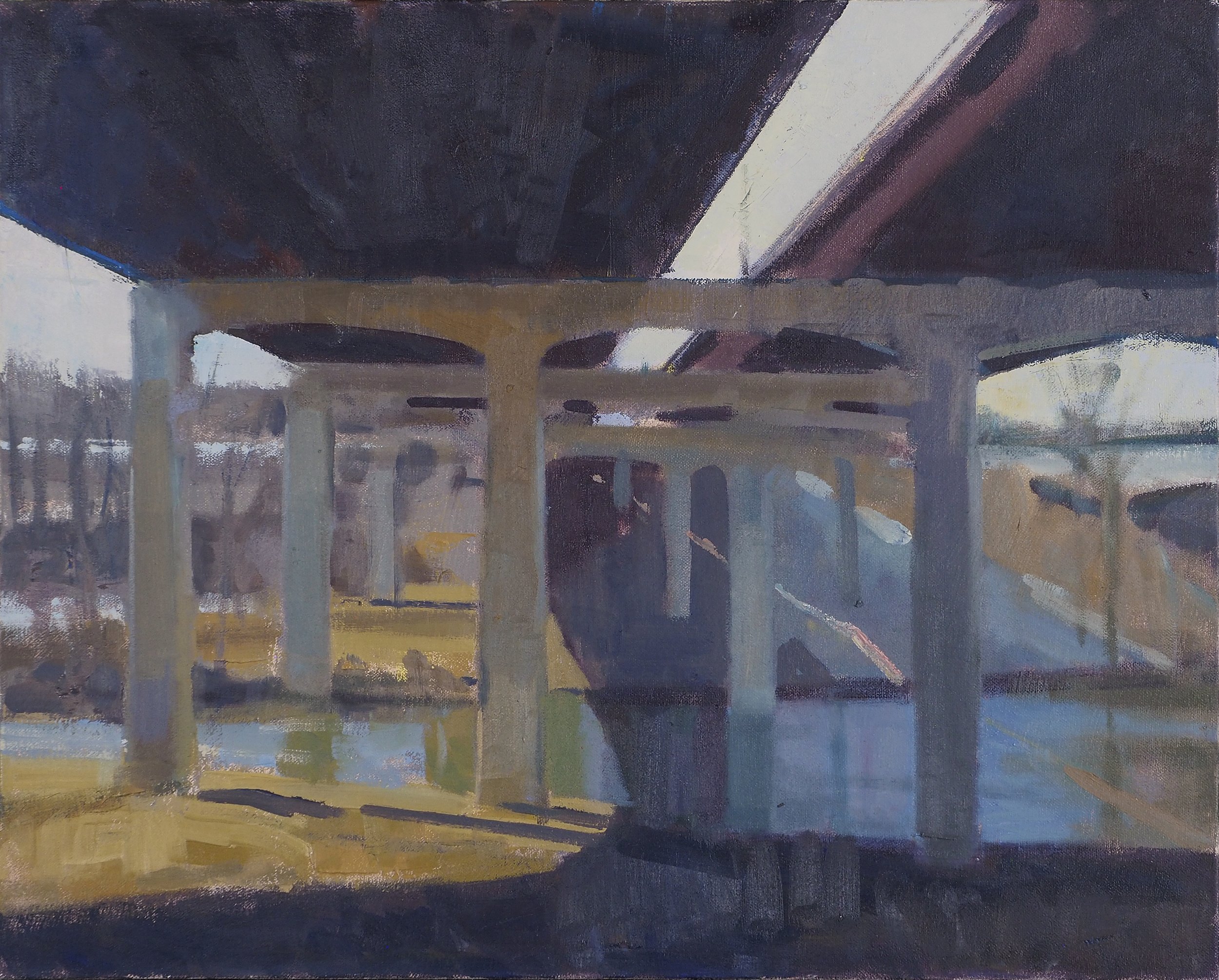 Scioto River Bridge Shadows