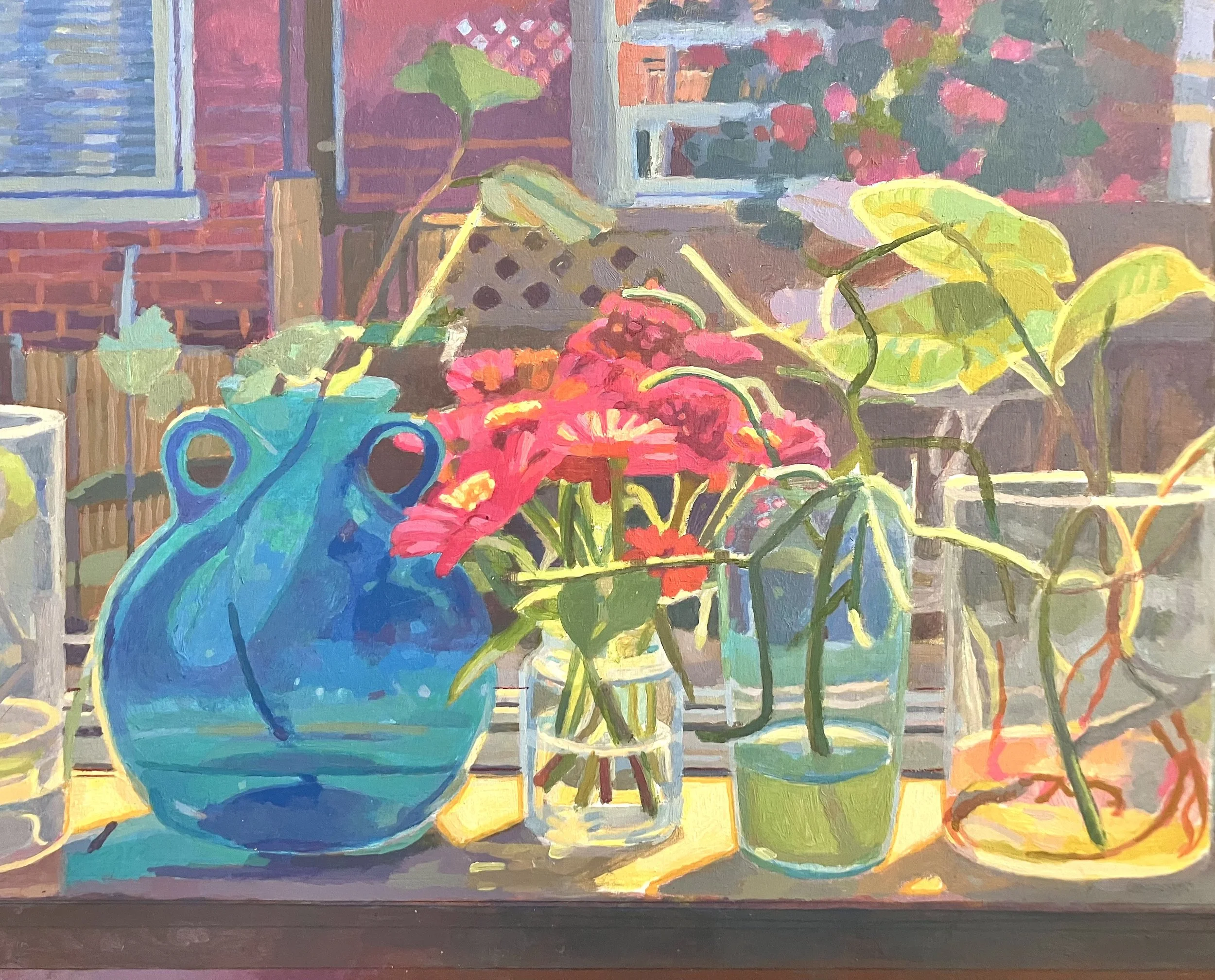 Blue Vase Still Life 