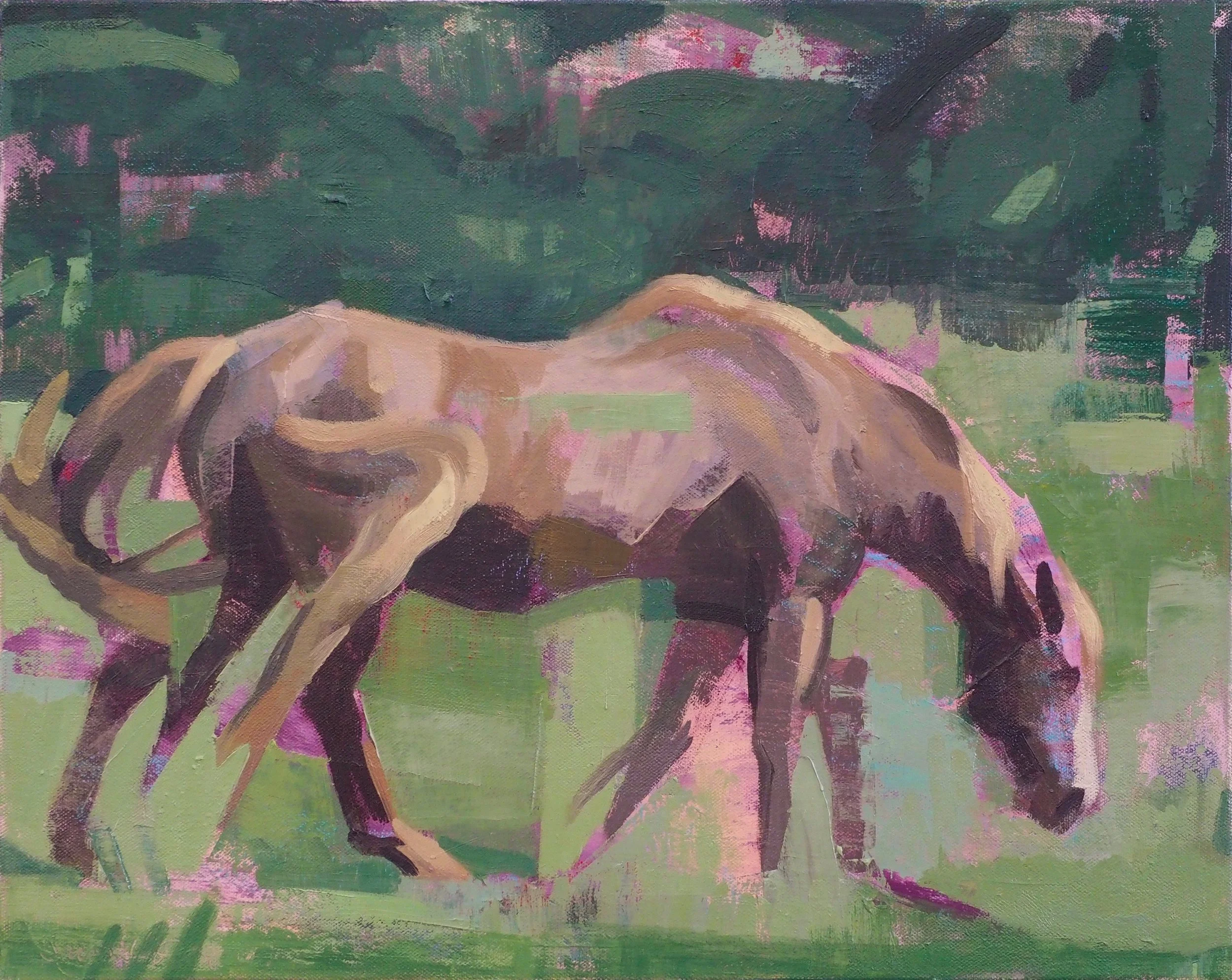 Walking Horse with Pink, 2026