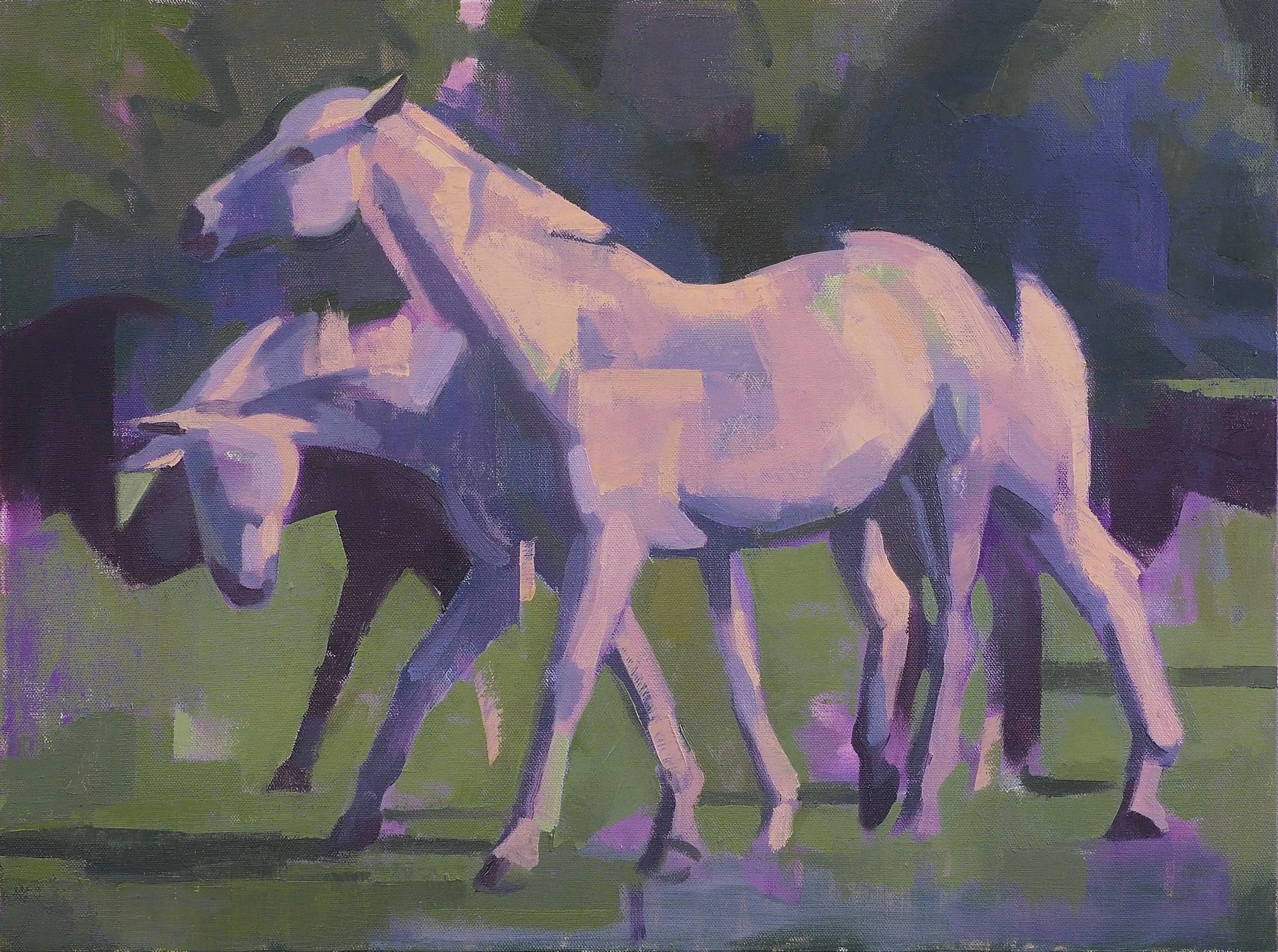 Horse with Purple and Green, 2026