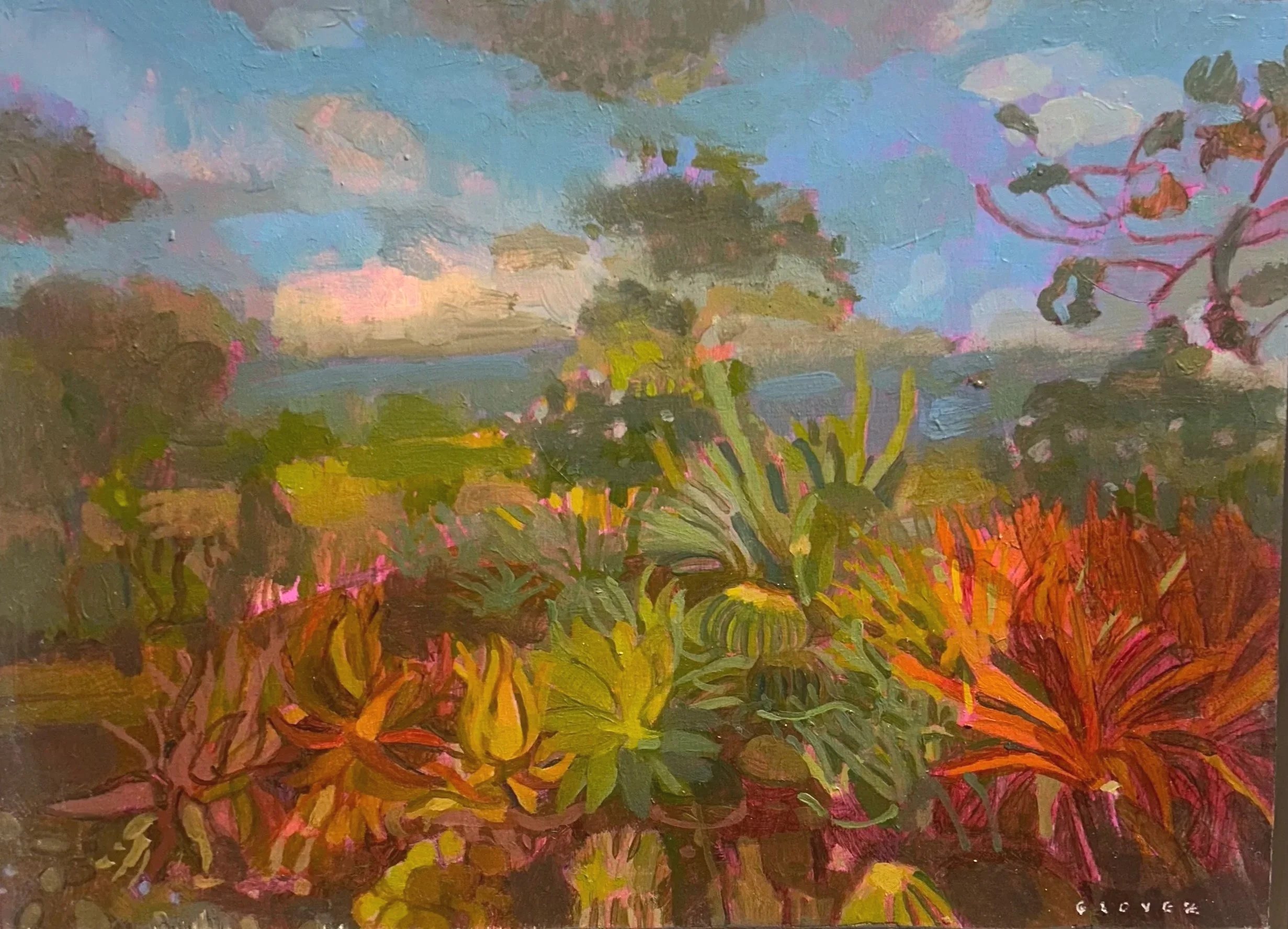 SOLD - Botanical Garden #2, Red Aloes