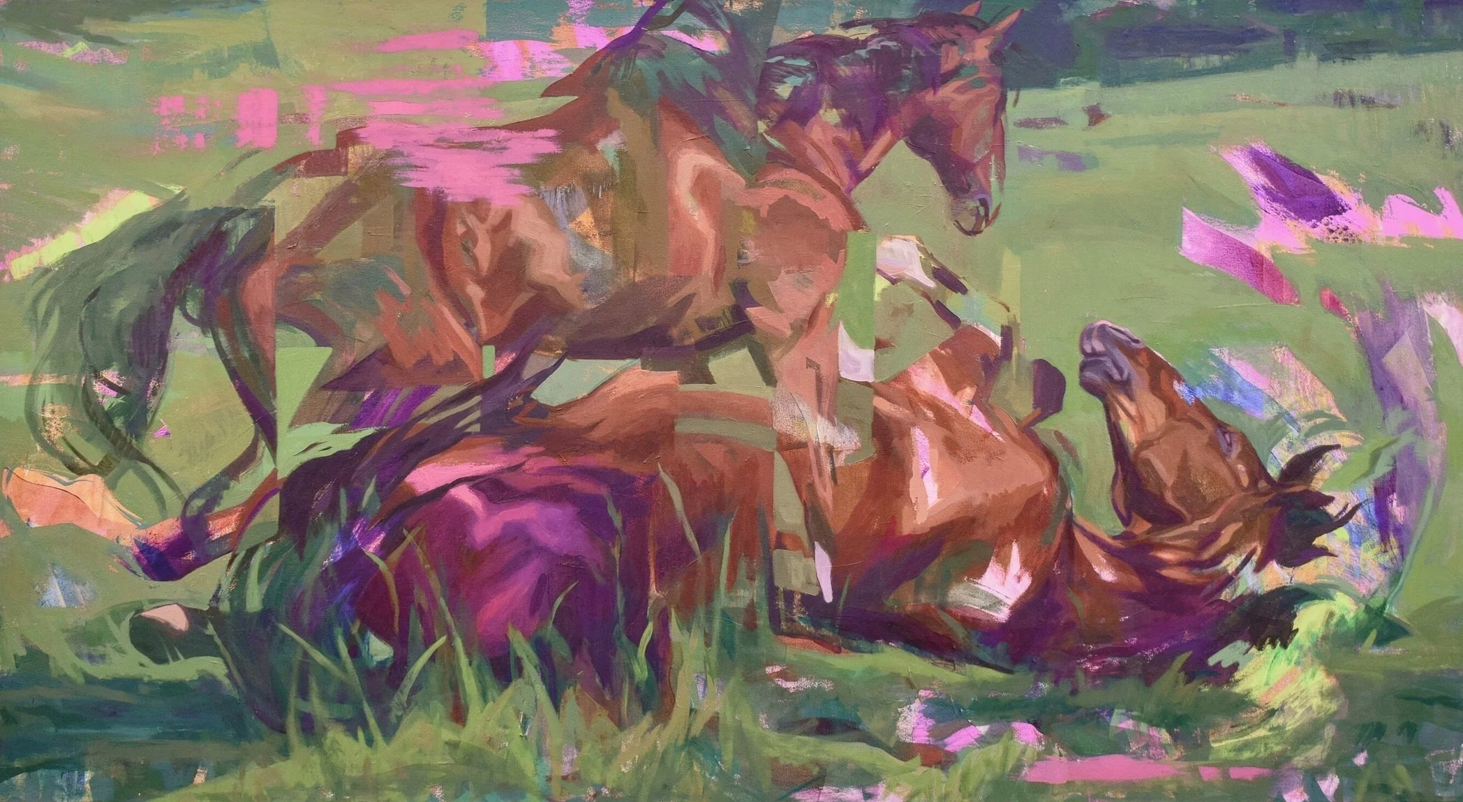 Rolling Horse with Purple