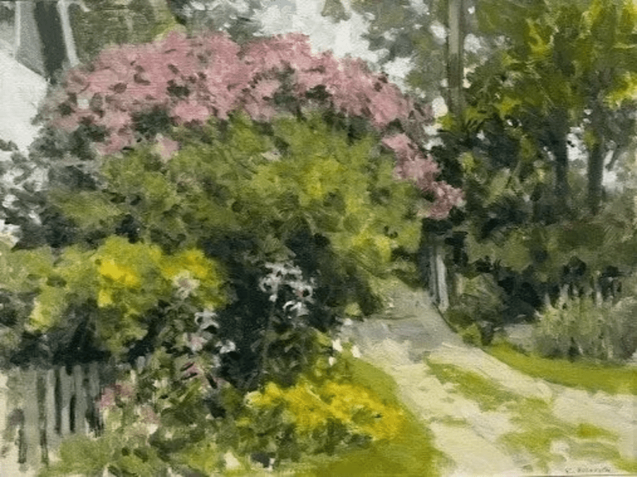  “Bartlett Lane”  Oil on Panel  12” x 16”  $600    