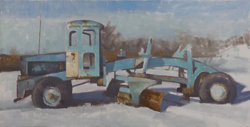 Abandoned Motor Grader, Winter