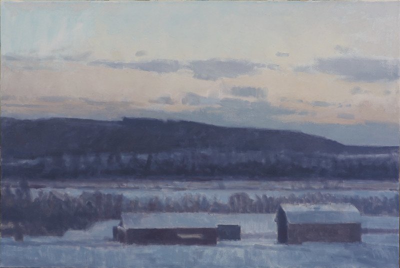 Last Light on the Ohio River, Winter