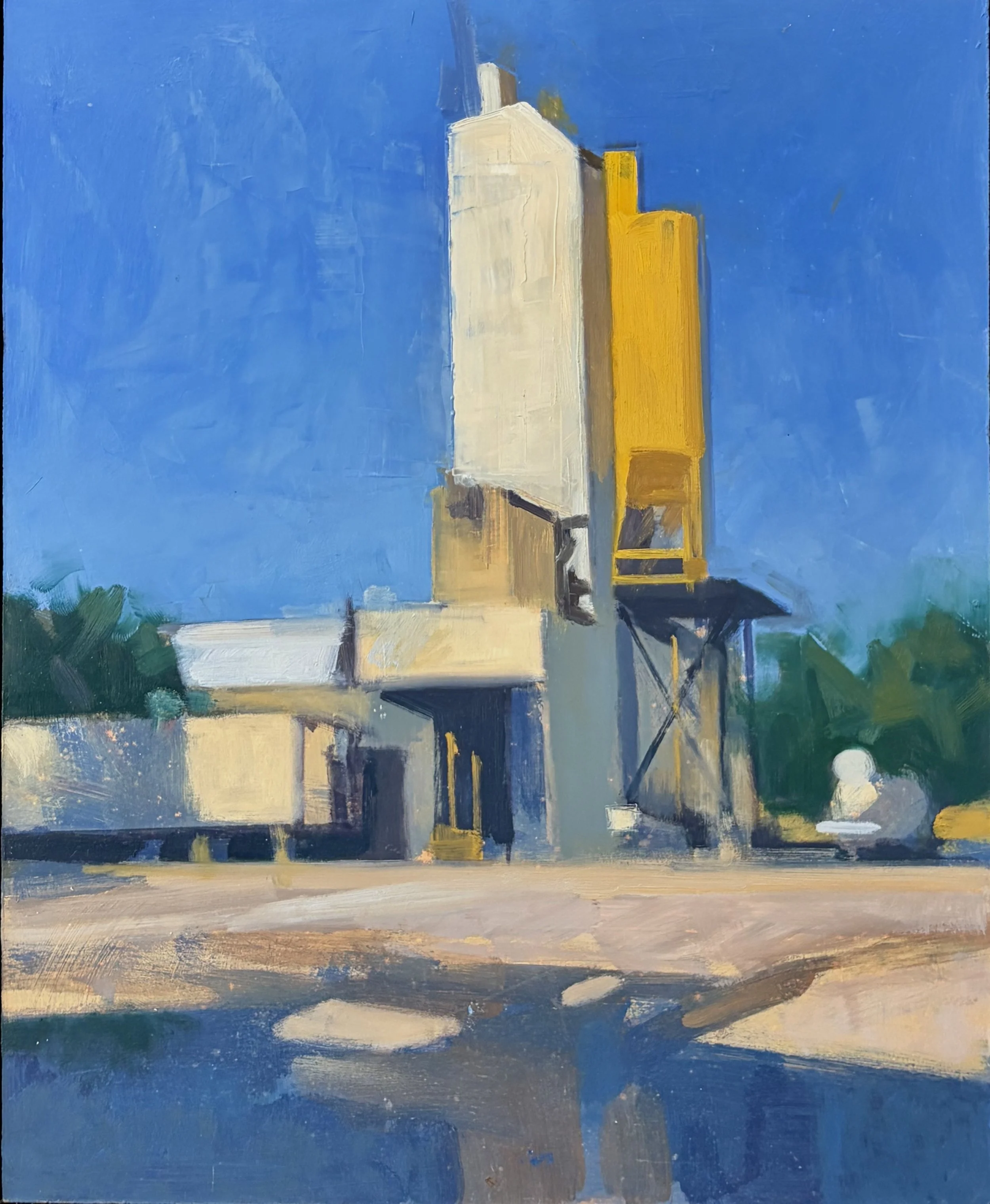 Yellow & White Silos