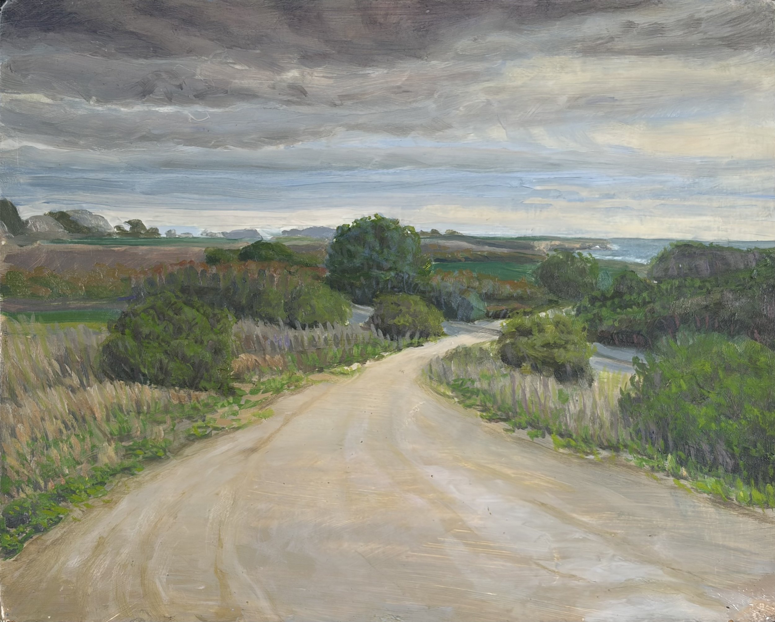 Cloudy Day, Sketch Road to Wilder Ranch 