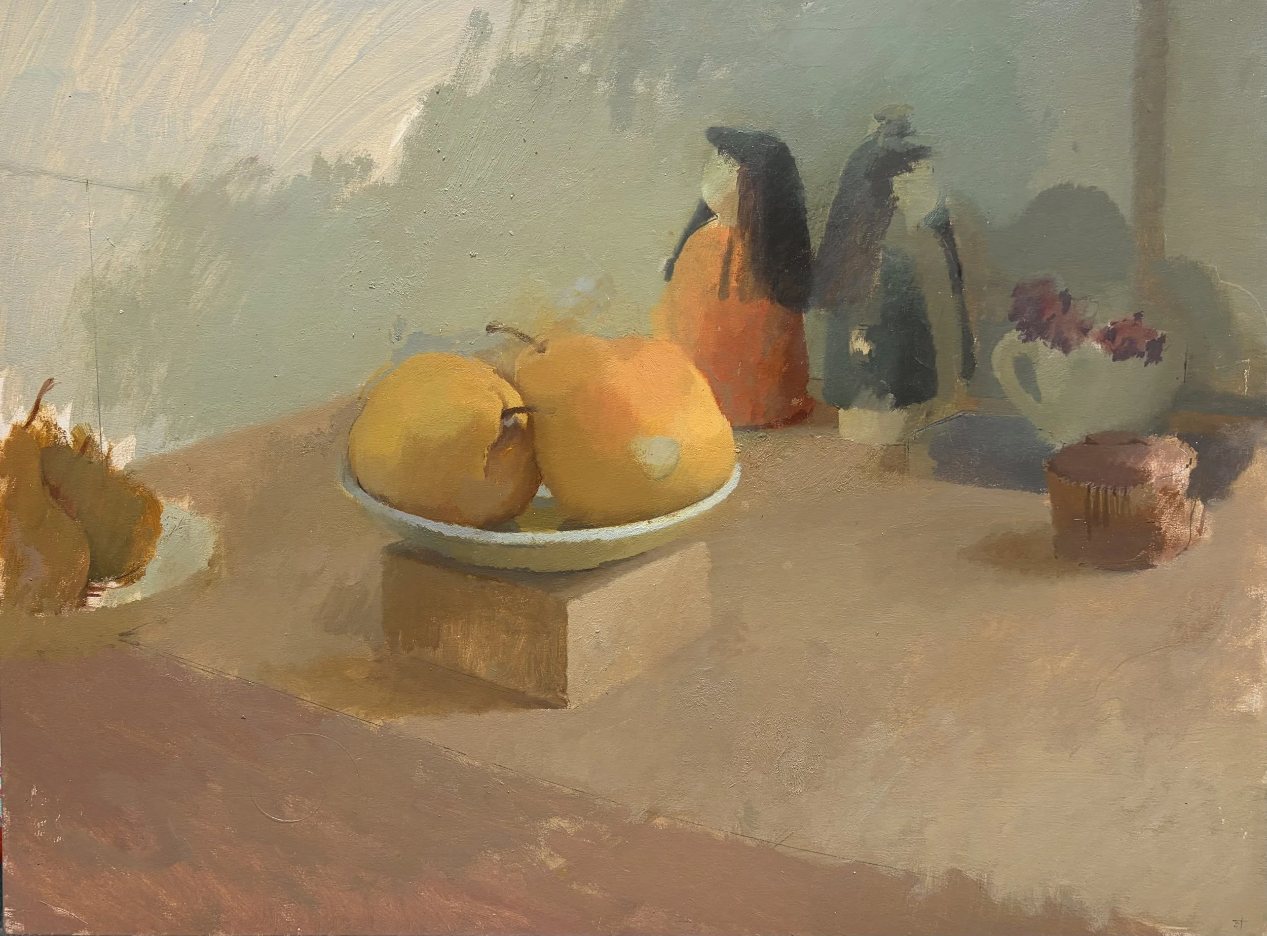 Still Life With Fruit and Figures