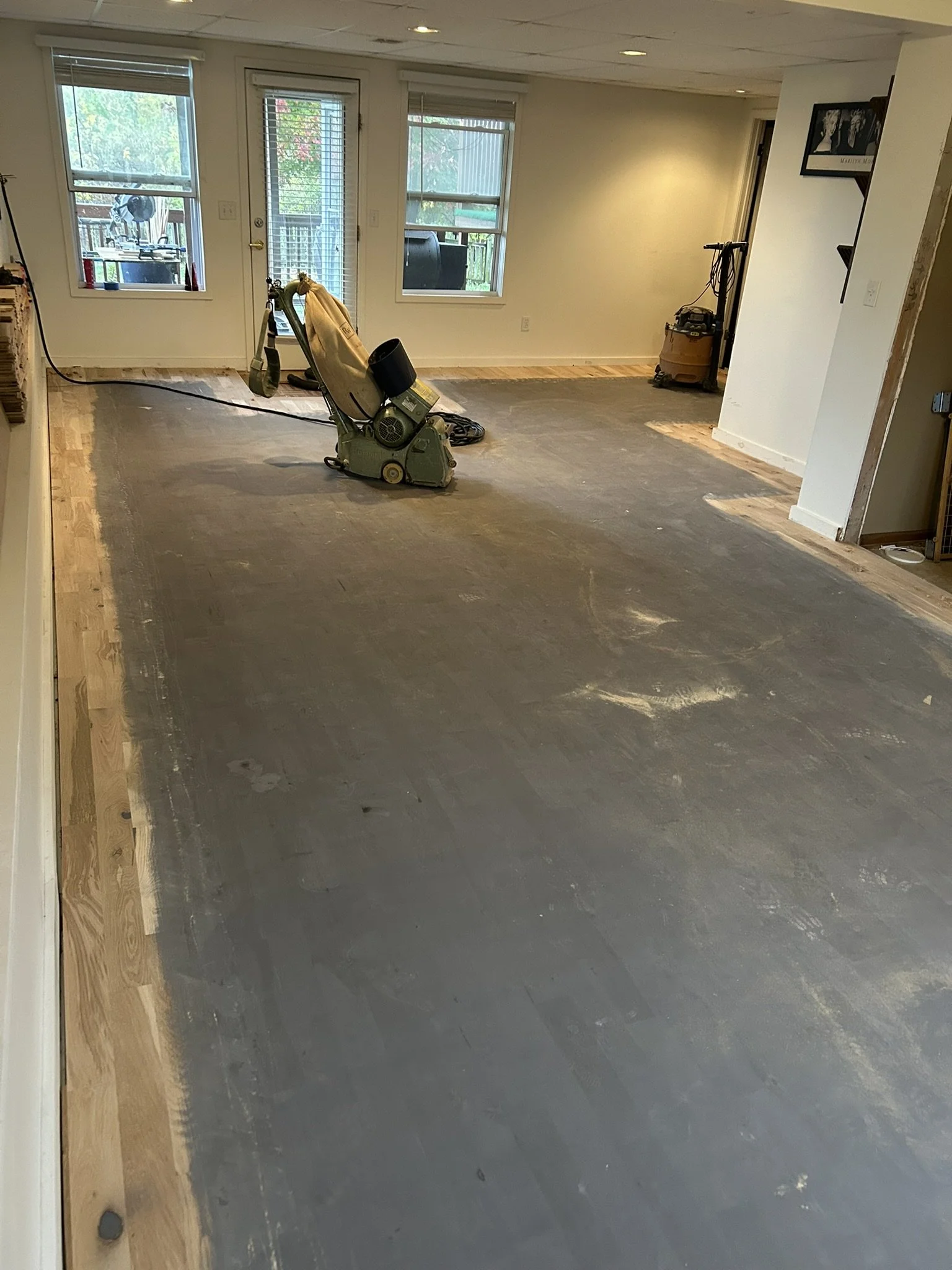 Second trowel fill after first sanding