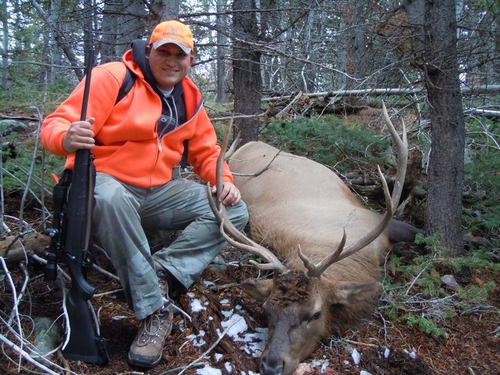 Utah Bull Elk taken on the North Slope of the Uintah’s on his last hunting trip with his dad. October, 2010