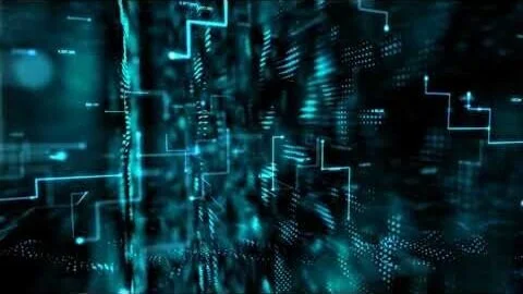 Stock Video - Data lines and futuristic technology - Stock Video Footage