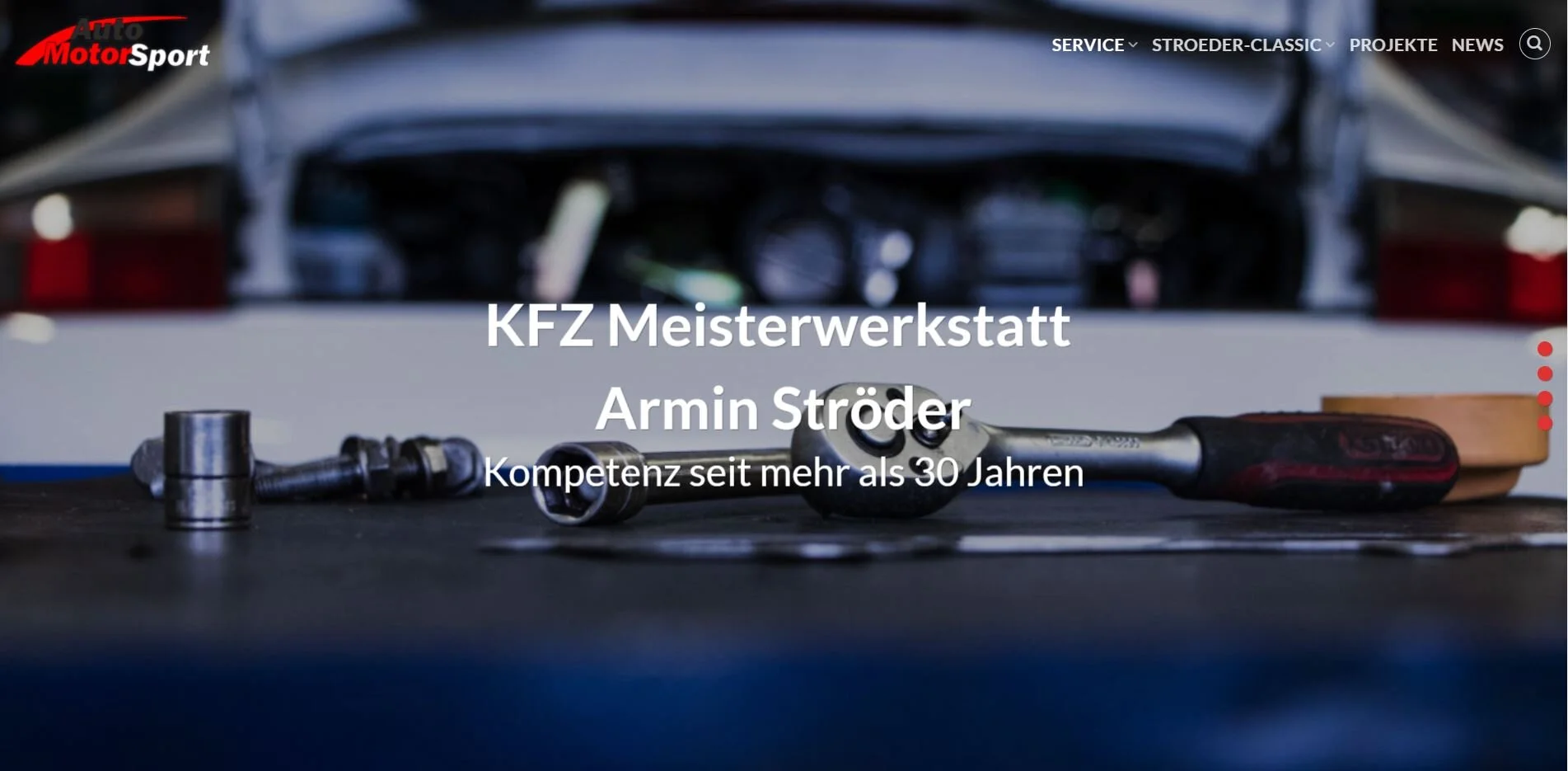 Neuer Internetauftritt für AMS KFZ Meisterbetrieb 