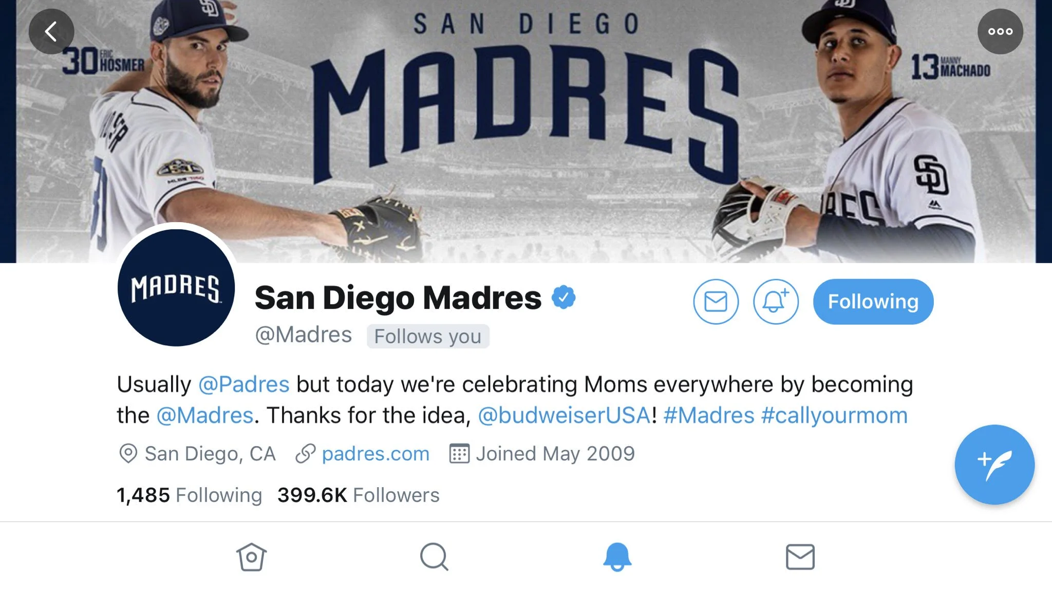 The day the Padres became the #Madres