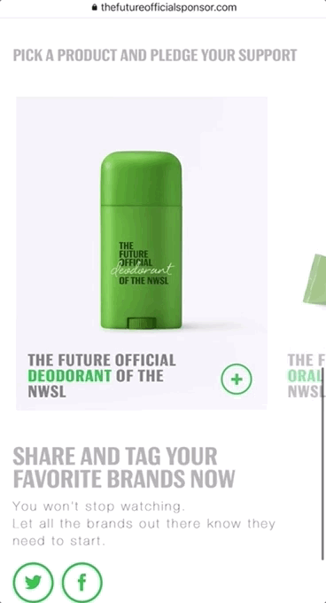 Fans could tag brands they wanted to see sponsor the league