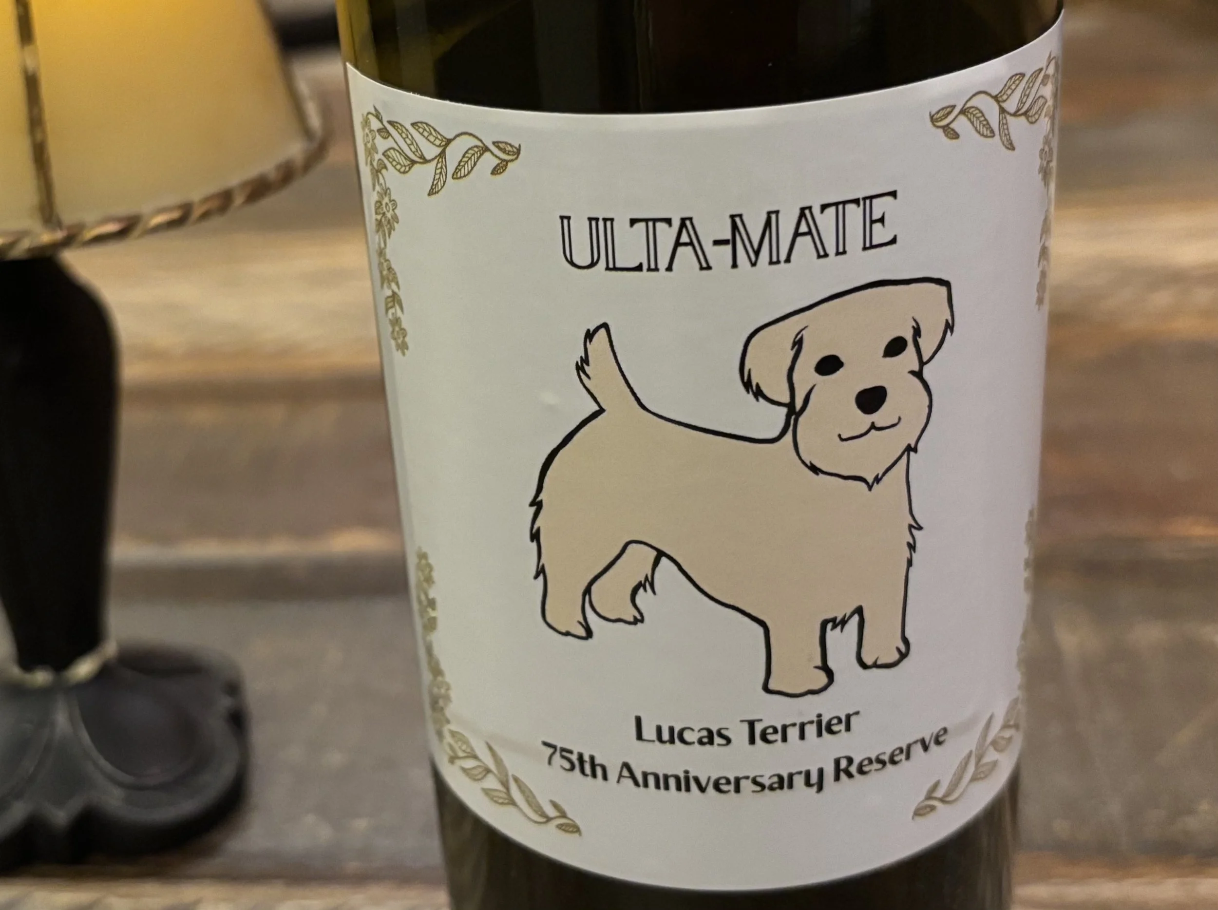 ULTA's Lucas Terrier 75th Anniversary Wine Label