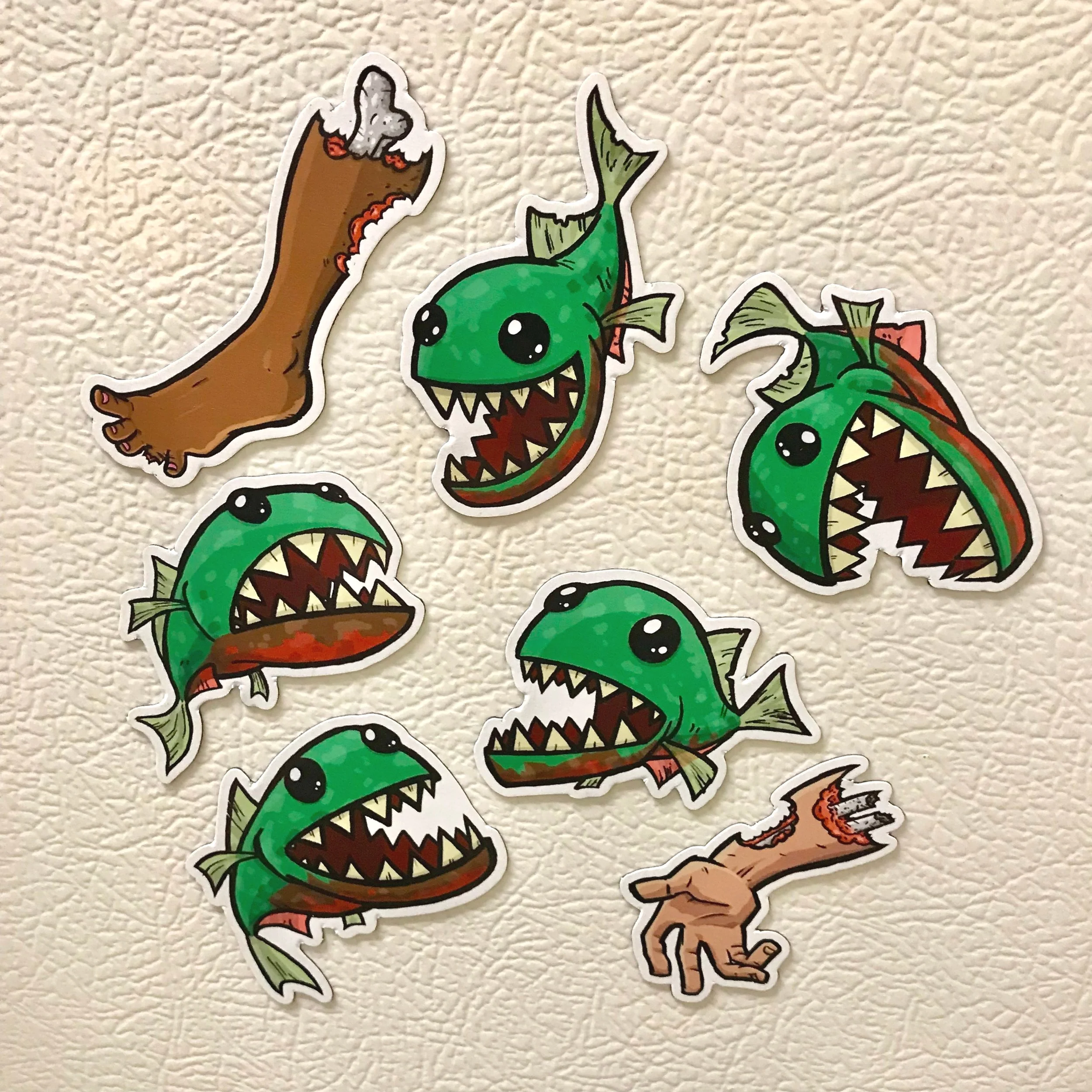 Piranha Magnet Set