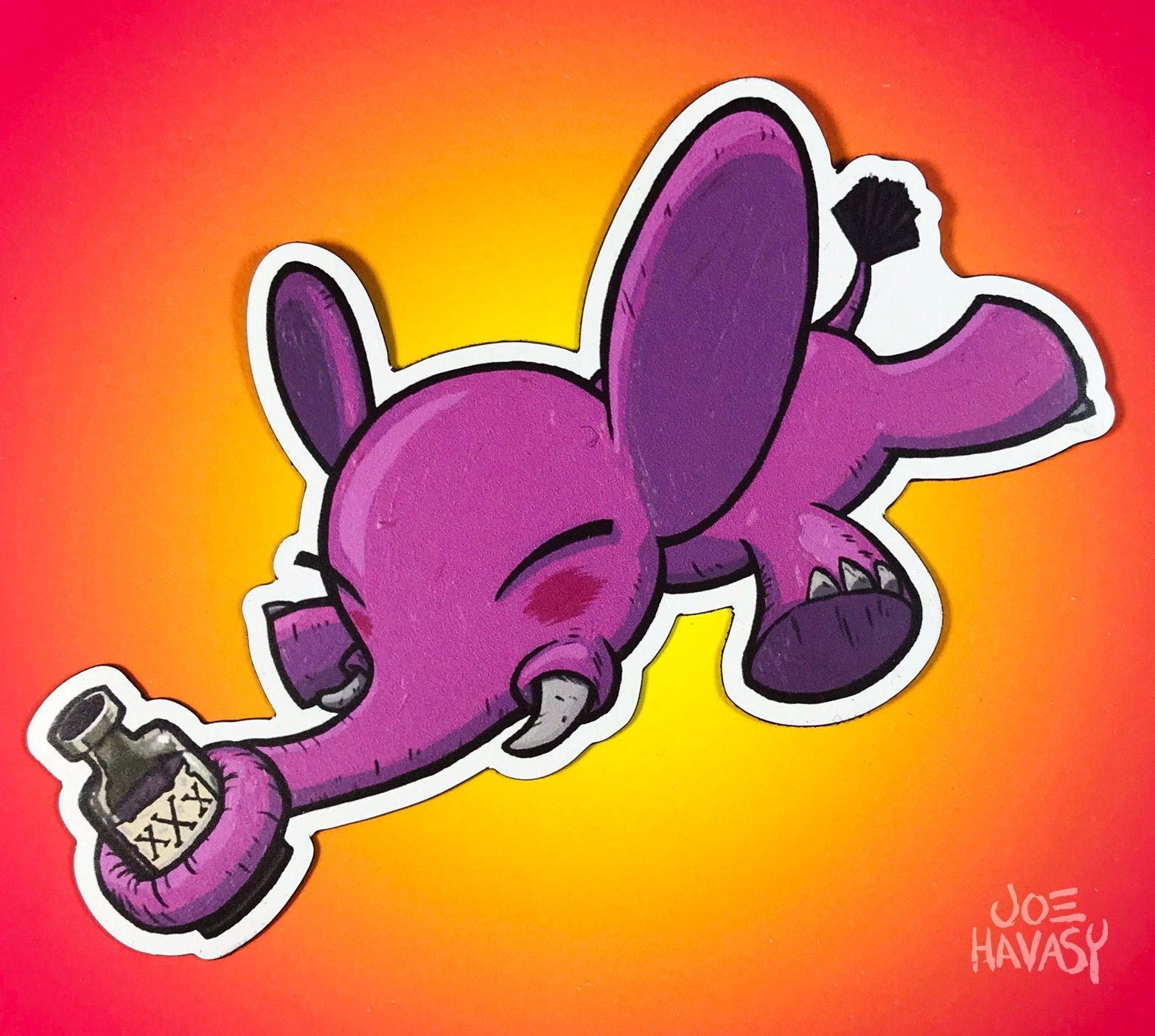 Pink Elephant Magnet