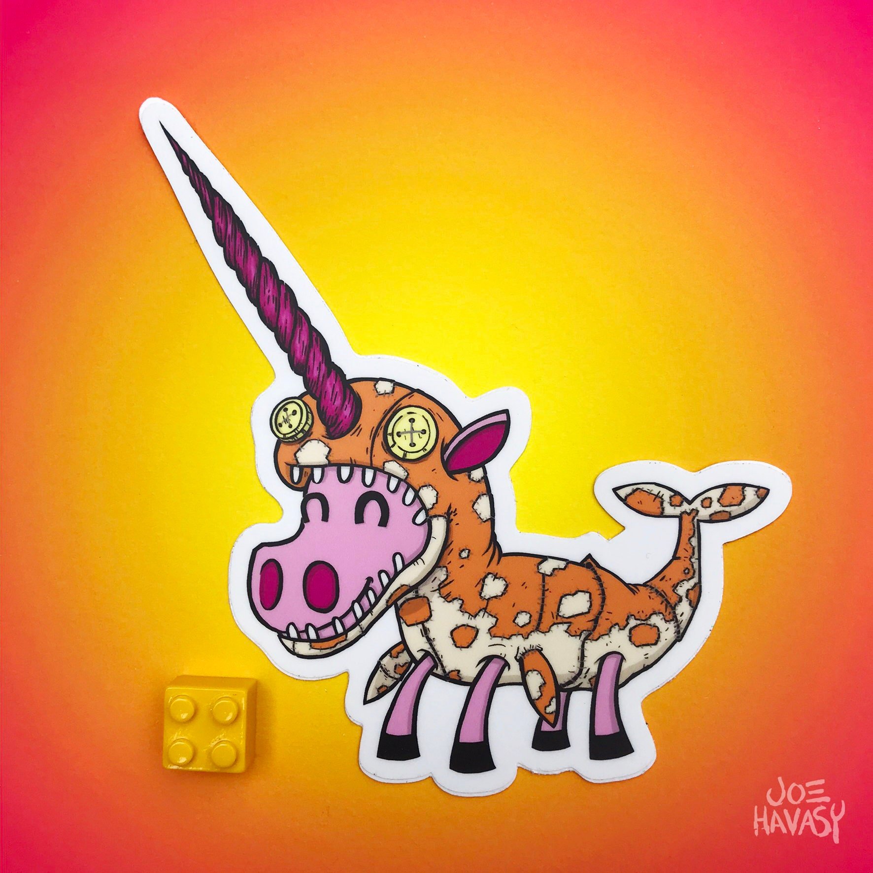 Unicorn Narwhal Cosplay Sticker