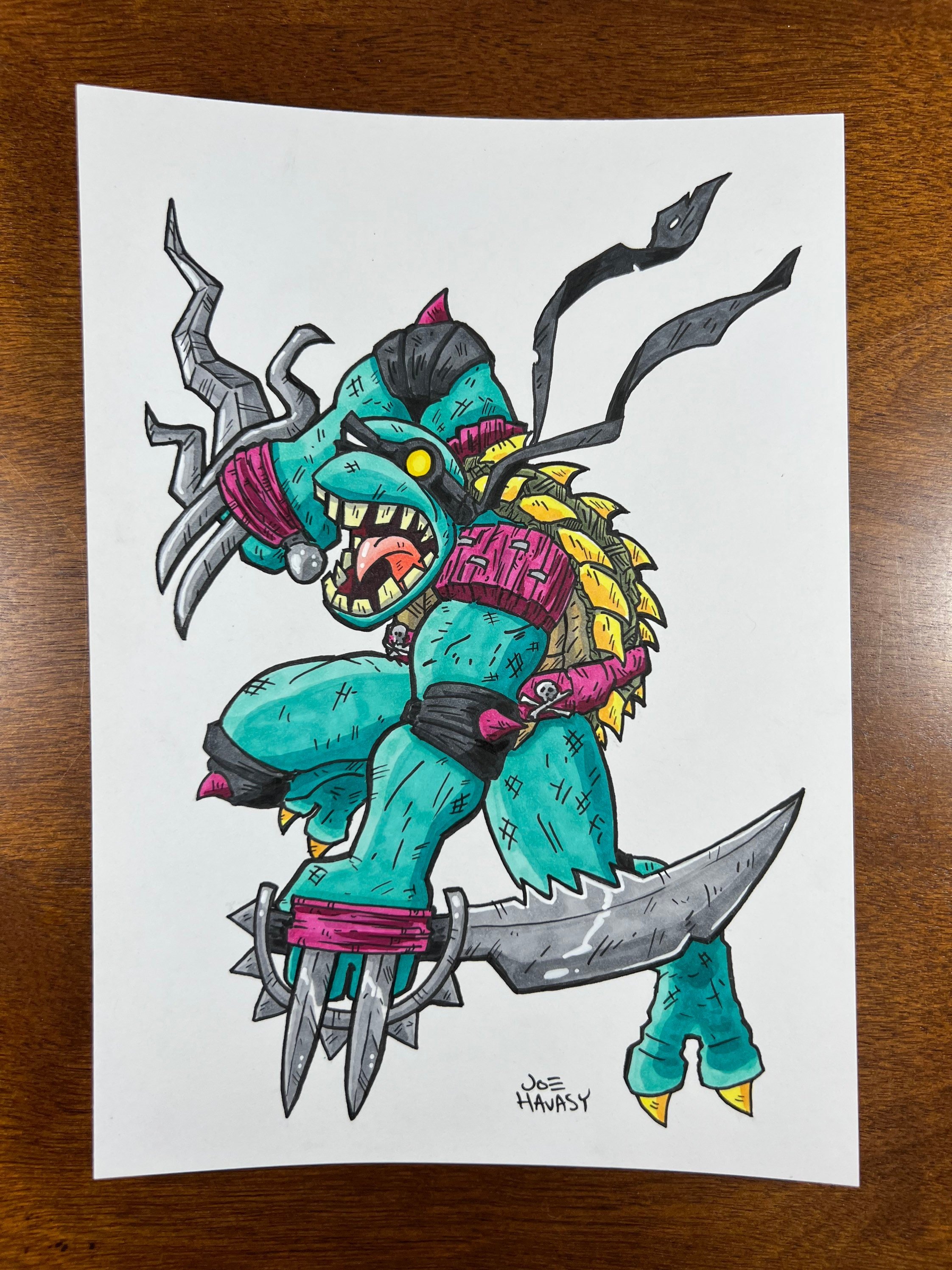 Slash Original Drawing