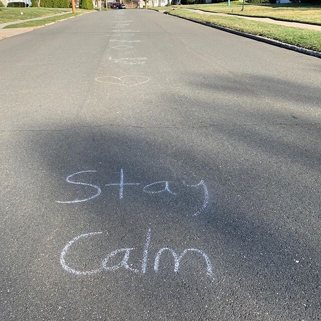 The Kids Are Alright! This is what they were chalking in my neighborhood today. Went all the way down the road.