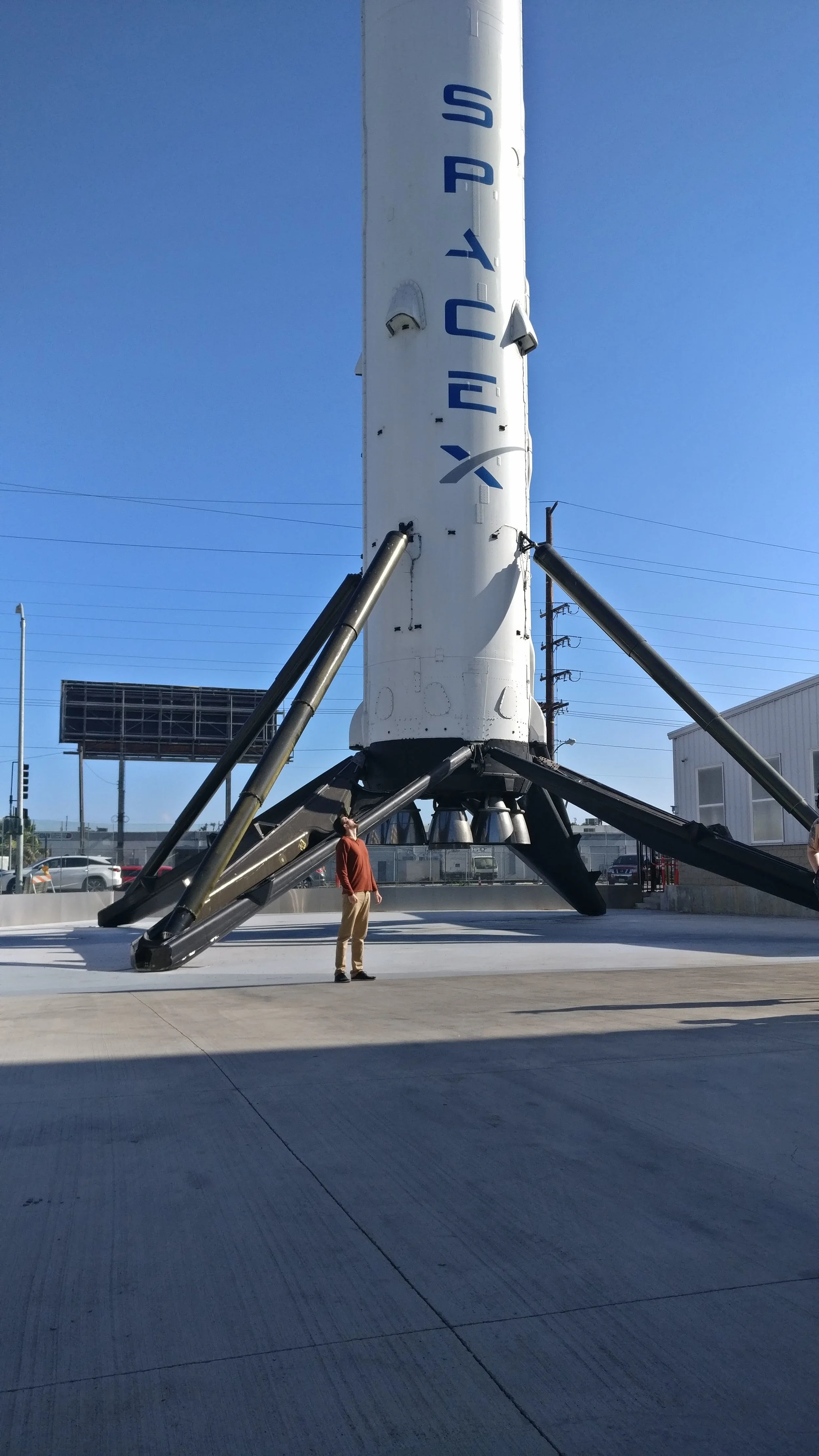 Just outside SpaceX HQ downtown LA