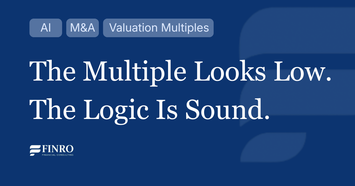 Why AI M&amp;A Multiples Look Low and Why That’s Rational for Startup Valuation