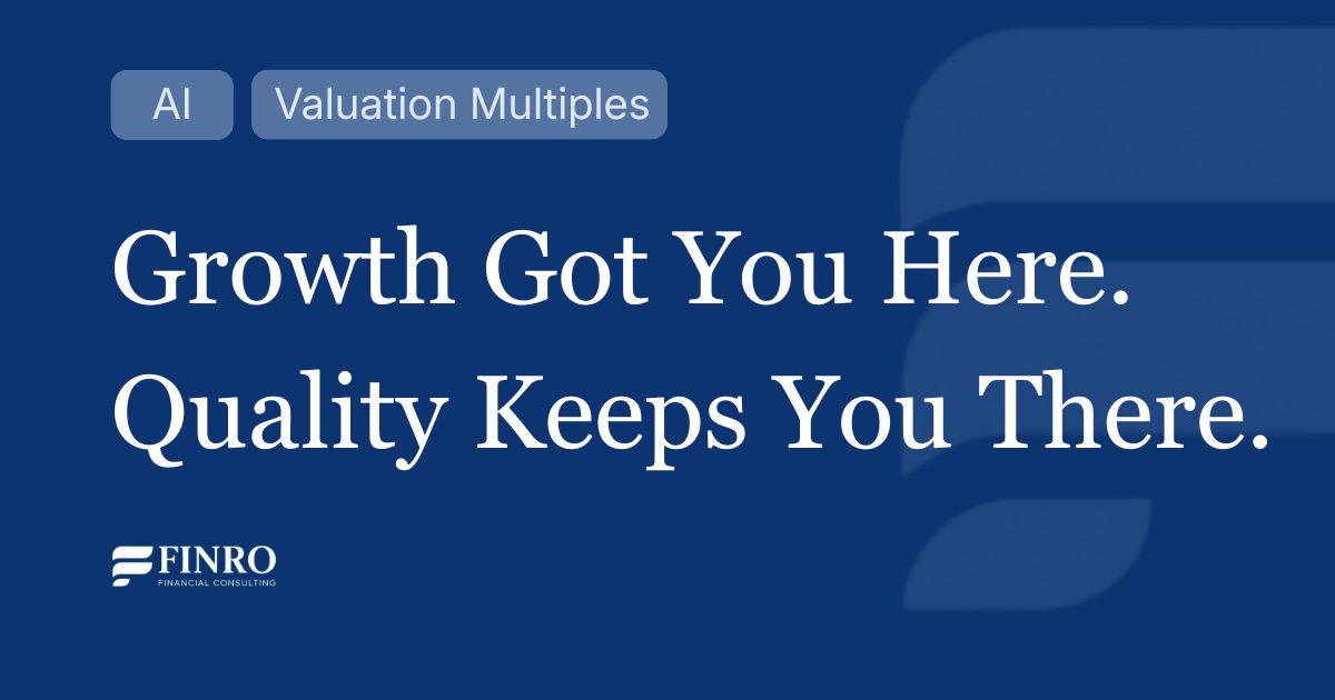 AI Valuation Multiples Q1 2026: Investors Reprice Quality