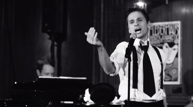 “The Darling of Café Sabarsky” in action at the Neue Galerie Museum, 2004