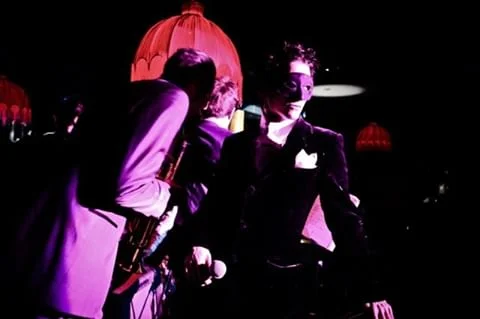 Masked for a midnight show, covering Grace Jones’s version Piazzolla’s Libertango , 2009