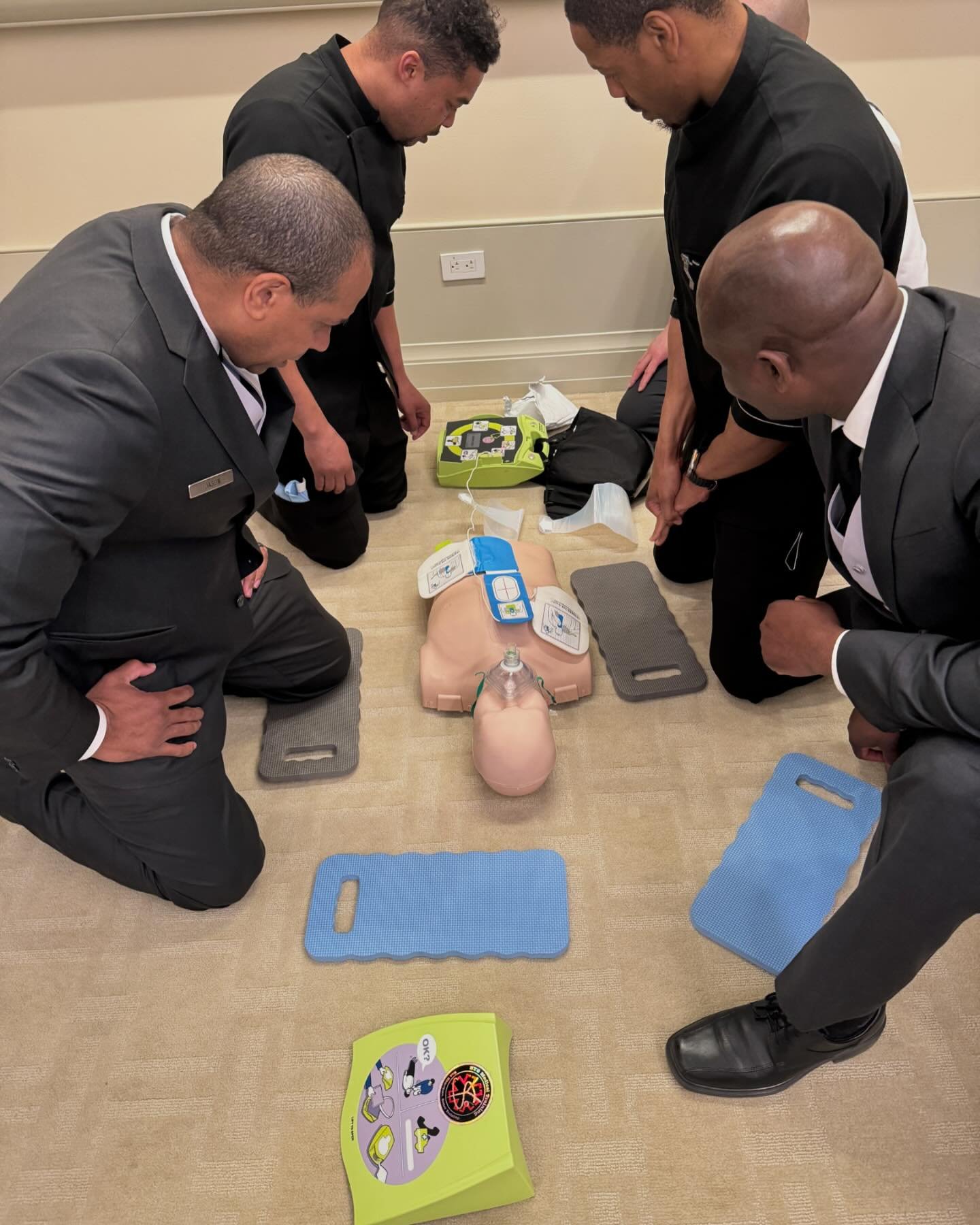 CPR/AED renewal with a great team from a New York City luxury residence facility.