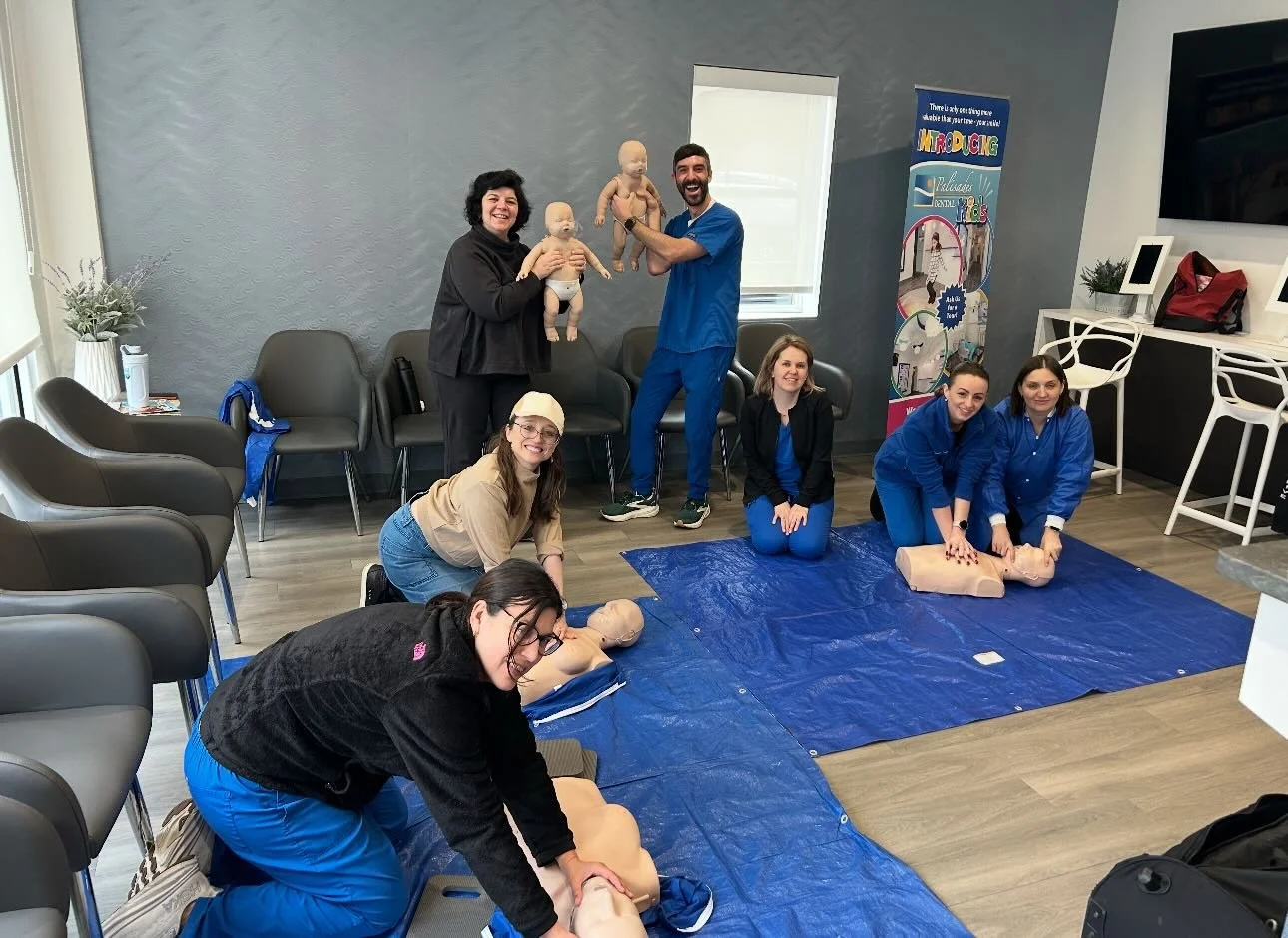 🦷❤️ We just completed a CPR &amp; AED training at Palisades Dental Center!
Be prepared. Be confident. Be ready for an emergency.
✔️ Hands-on, interactive training
✔️ Comfortable, supportive atmosphere
✔️ Flexible scheduling
✔️ We come directly to YO