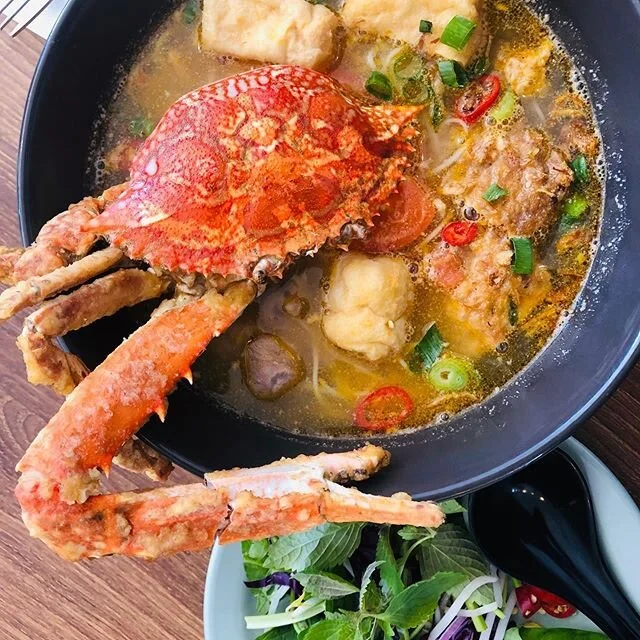 Winter calls for comfort food, this weeks special &ldquo;crab noodle soup or bun Rieu ghe &ldquo; available Tuesday til Saturday lunch and dinner. Please call ahead and book only a limited amount of serves available #food #yummy #foodie #delicious #happy #instagood #foodoftheday #follow #foodgasm #brisbane #brisbaneeats #family #asian #yum #brisbanefoodie #statigram #instalike #vietnamesefood #brisbanevietnamese #comfortfood #winter
