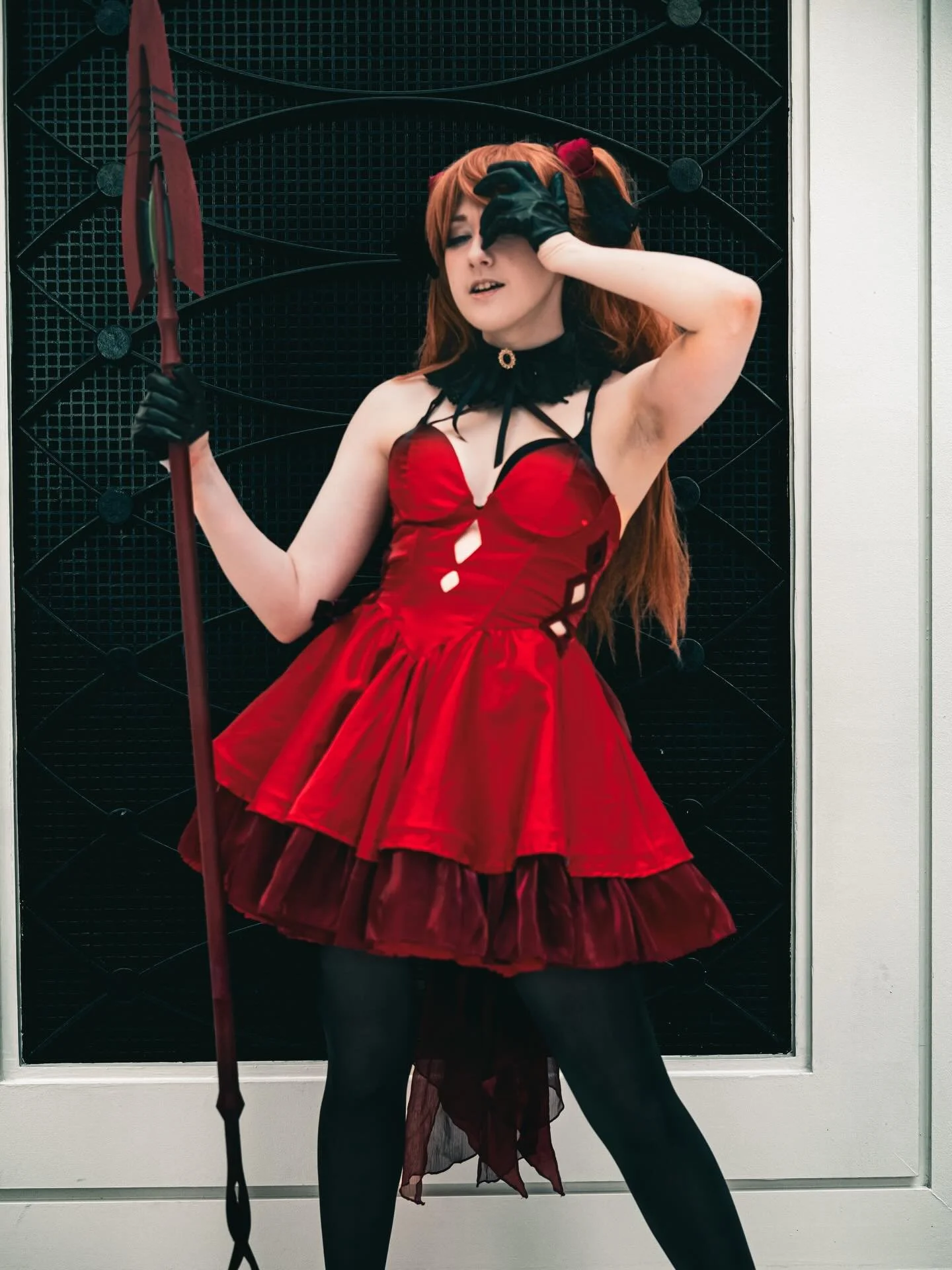 I guess it&rsquo;s anime day or something? @mangoloo.cos as Asuka from Evangelion. The different faces of Asuka. 

#asukalangleysoryu #asukacosplay #evangelion #katsucon