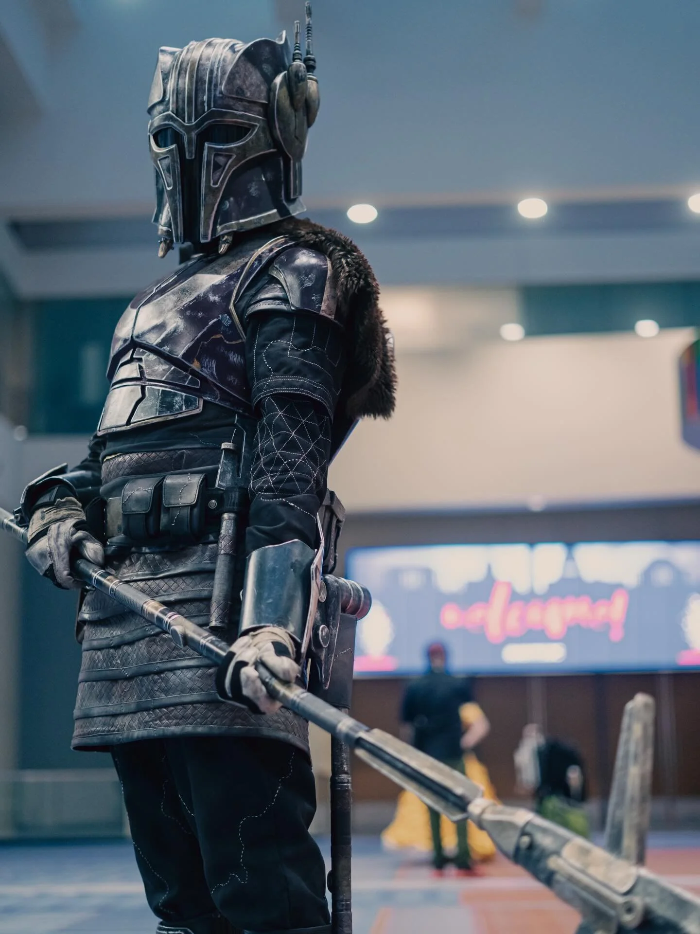 Another instagram tag I thought I got - and what usually happens is I&rsquo;ll get a card and lose it or forget who it belongs to. This Mandalorian cosplay was incredible. Fallout is @skuh.fm and Doom doesn&rsquo;t have social media.