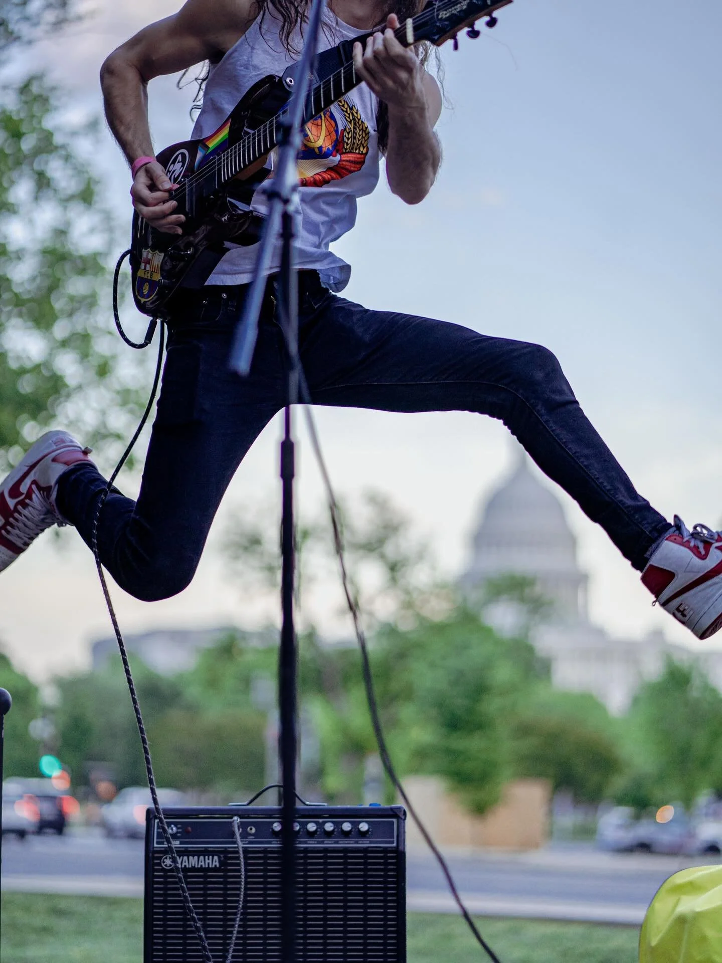 Quick solo shot from yesterday. He jumped too high - I should have used a 50 instead of an 85 and @itakeshots even asked me 😆 I&rsquo;m looking forward to seeing his photos too! @resistancecompany last night