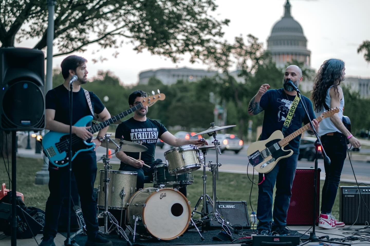 Some photos of @resistancecompany performing at @flare.usa one year anniversary on May Day
