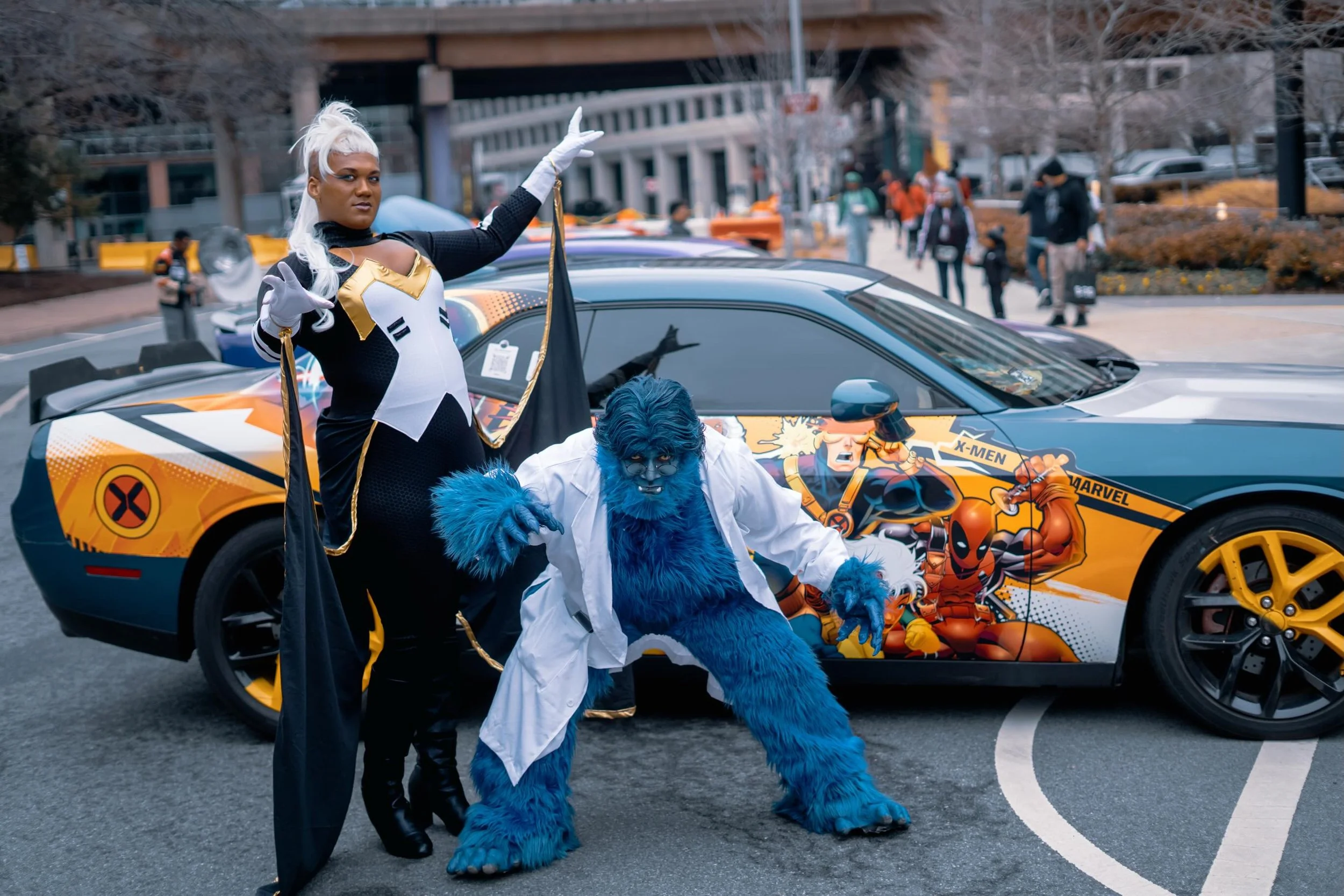 Yesterday was X-Men day so here are a few from @blerdcon with @num1xmncosplay @richardxlibra and @301__wolverinemopar Wolverine car! 

#xmenday #xmencosplay #stormcosplay #blerdcon #beastcosplay