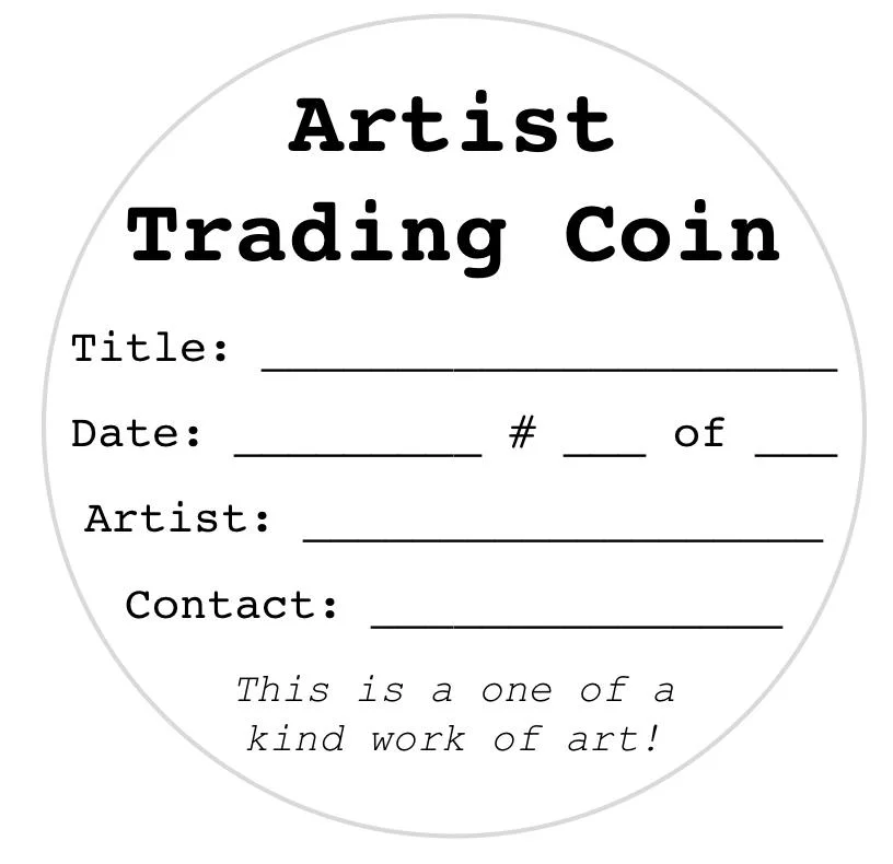 ATCoin Back Digi Download Sheet Digital Download for ATC Round 2.5 inch  Coins — Glimmerbug Handmade Art