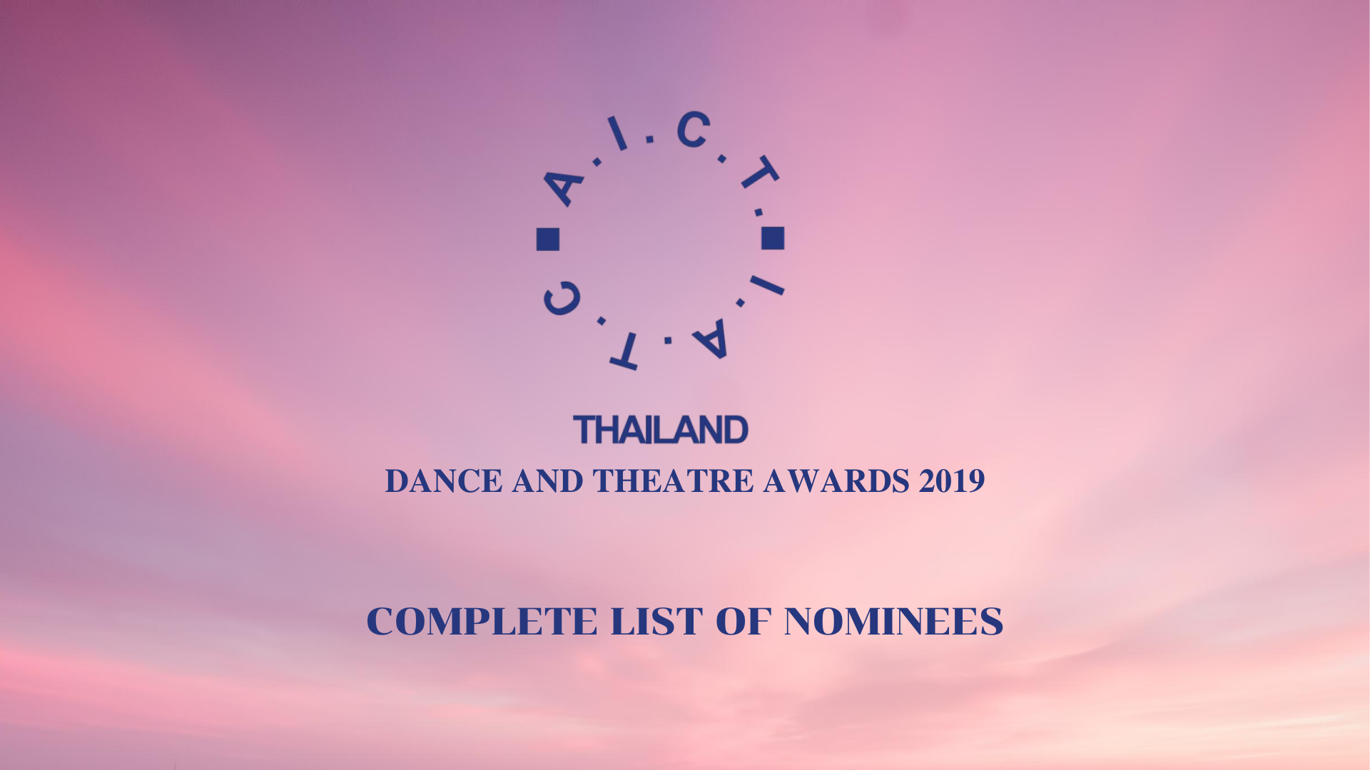 IATC Thailand Dance and Theatre Awards 2019