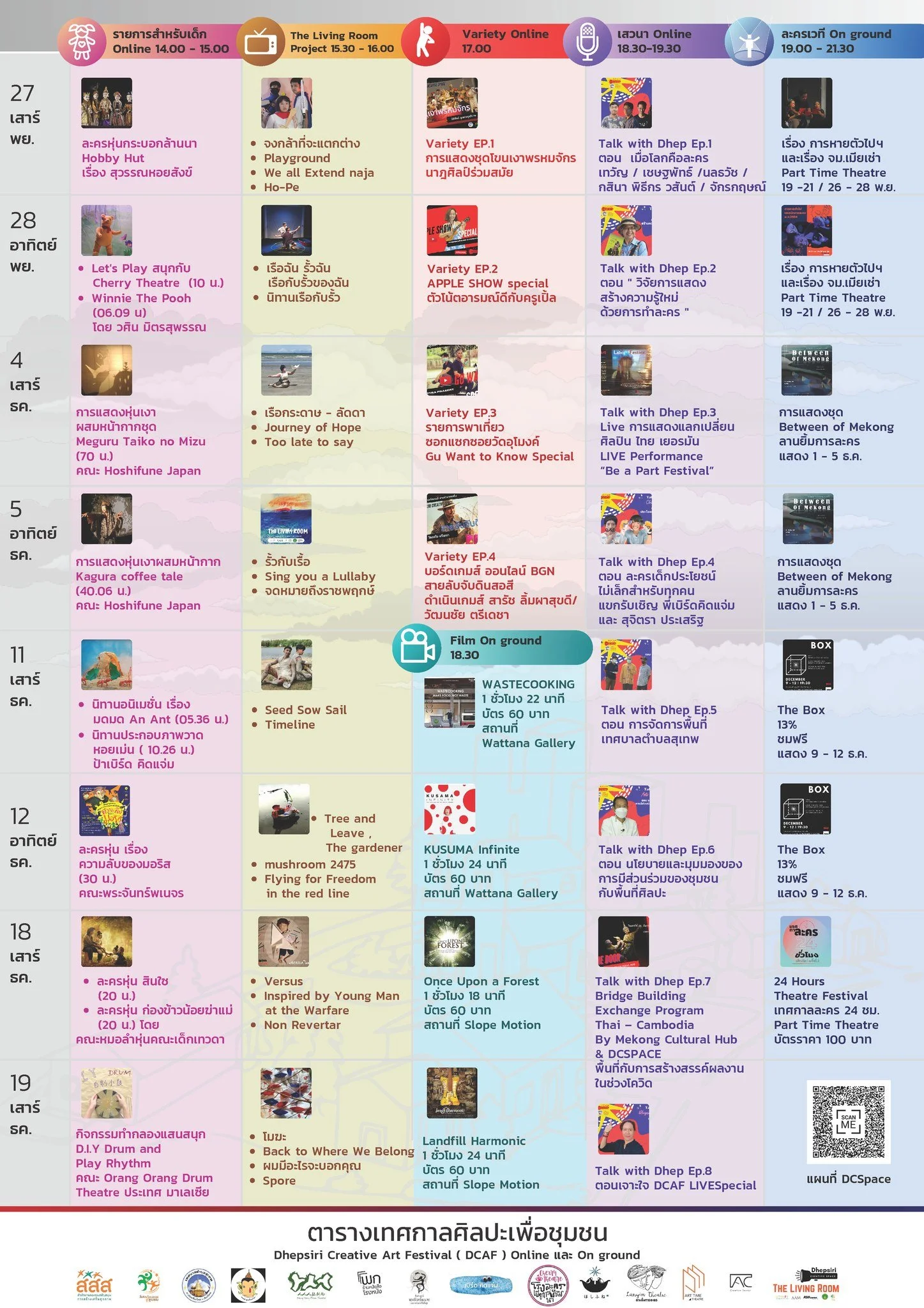 เทศกาลศิลปะเพื่อชุมชน Dhepsiri Creative Art Festival Online by DCSPACE