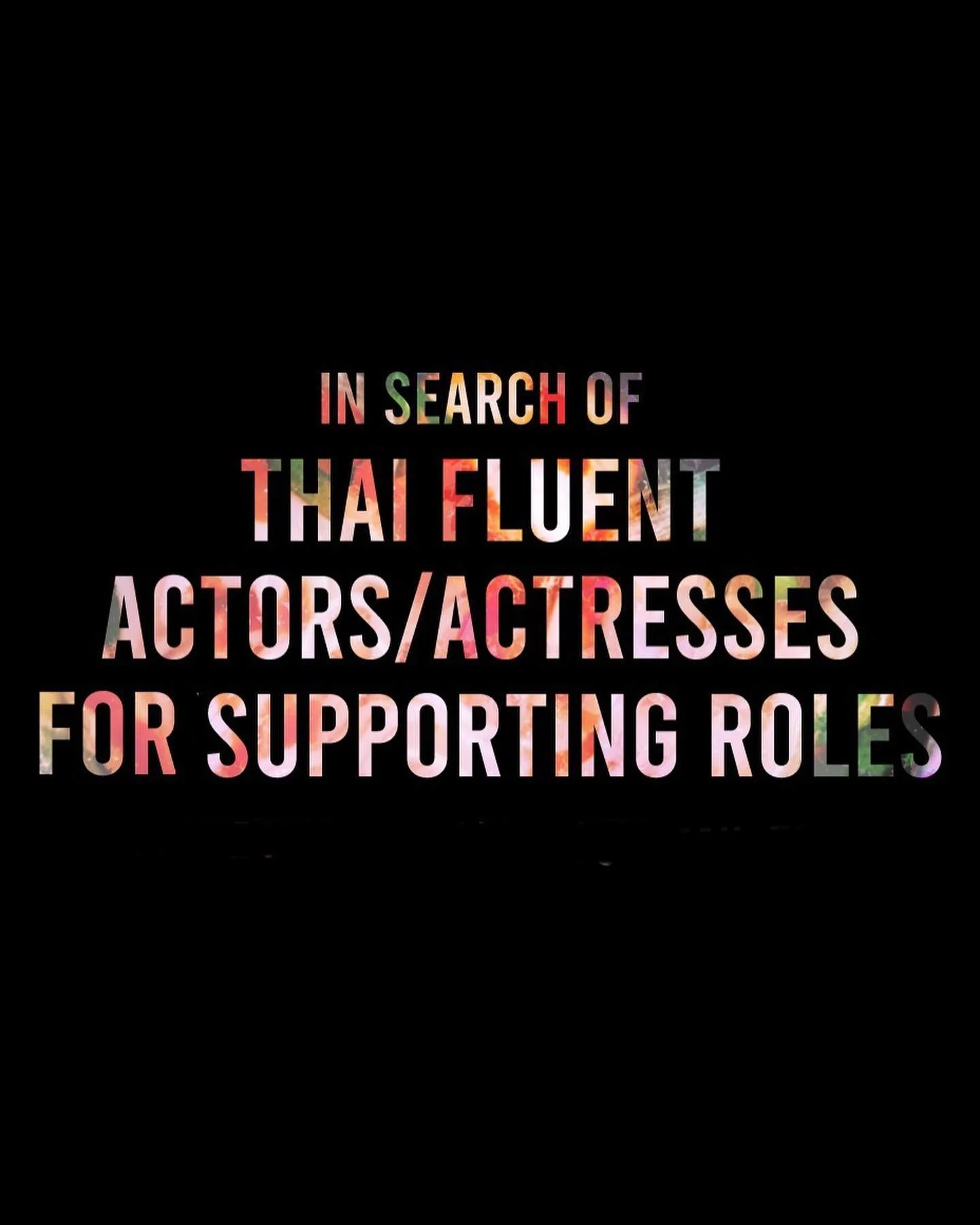 The SOUL FOOD Producers are looking for Thai speaking actors/actresses