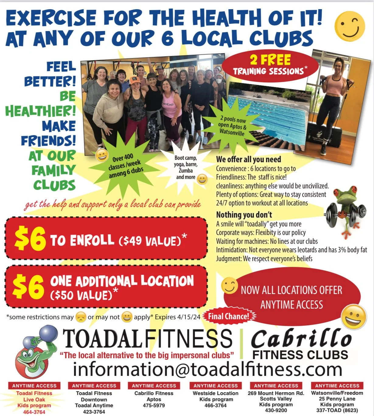Membership Promotion — Toadal Fitness