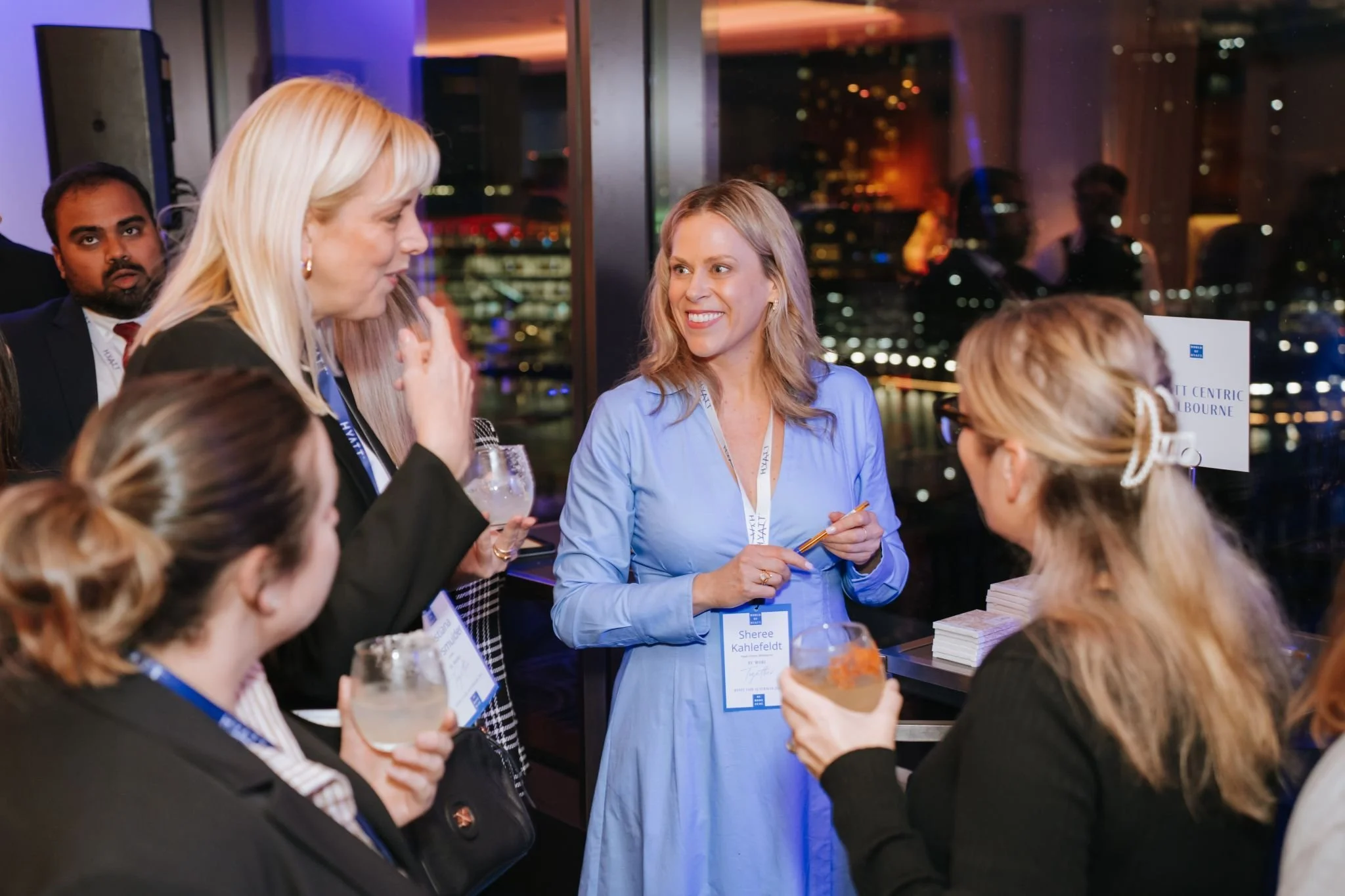 Guests with cocktails
