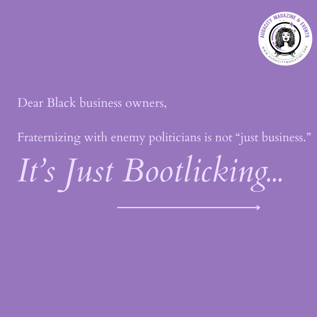 Op-Ed: Fraternizing with Enemy Politicians Is not “Just Business," It's Just Bootlicking